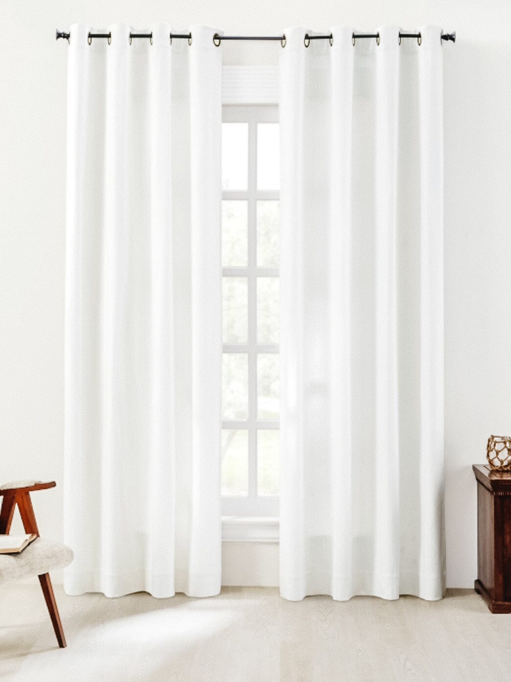Basket Weave Grommet Curtain Panel Curtains Huck and Peck Furniture Store | Chattanooga, TN