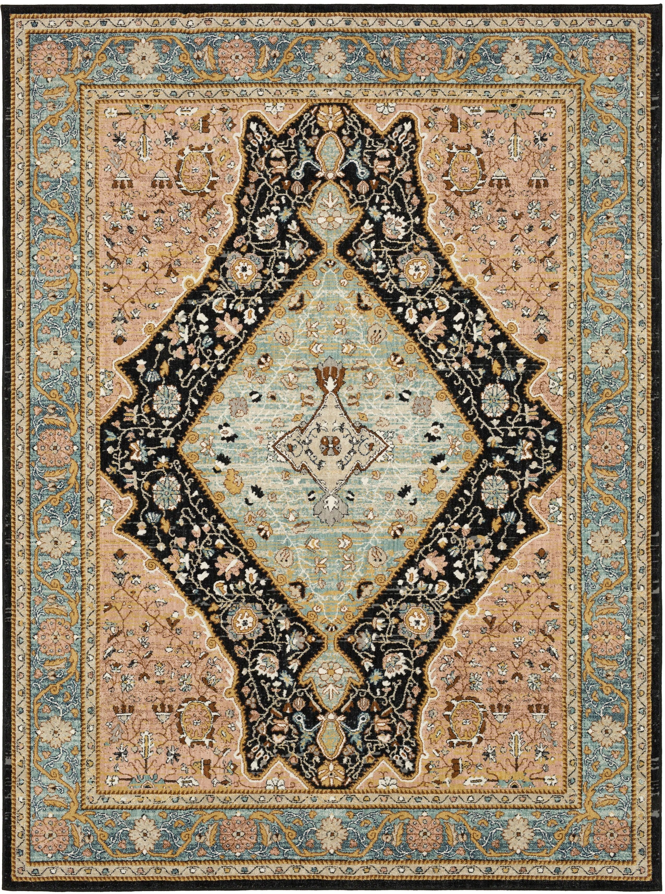 Bidjar Robin's Egg Blue 1' 6" X 1' 6" Karastan Rugs