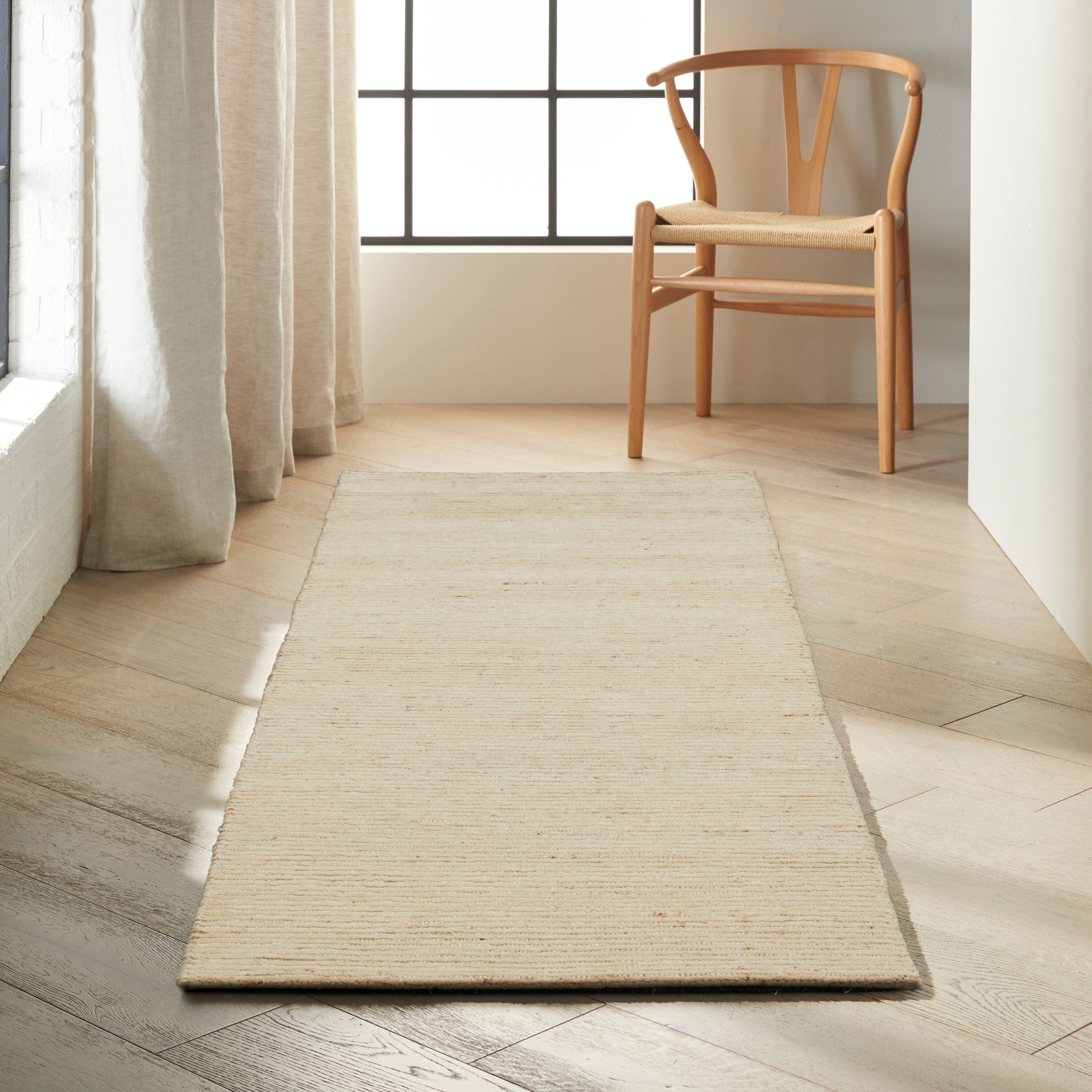 Calvin Klein Kathmandu 2'3" x 7'5" Natural Modern Indoor Rug Rug Calvin Klein