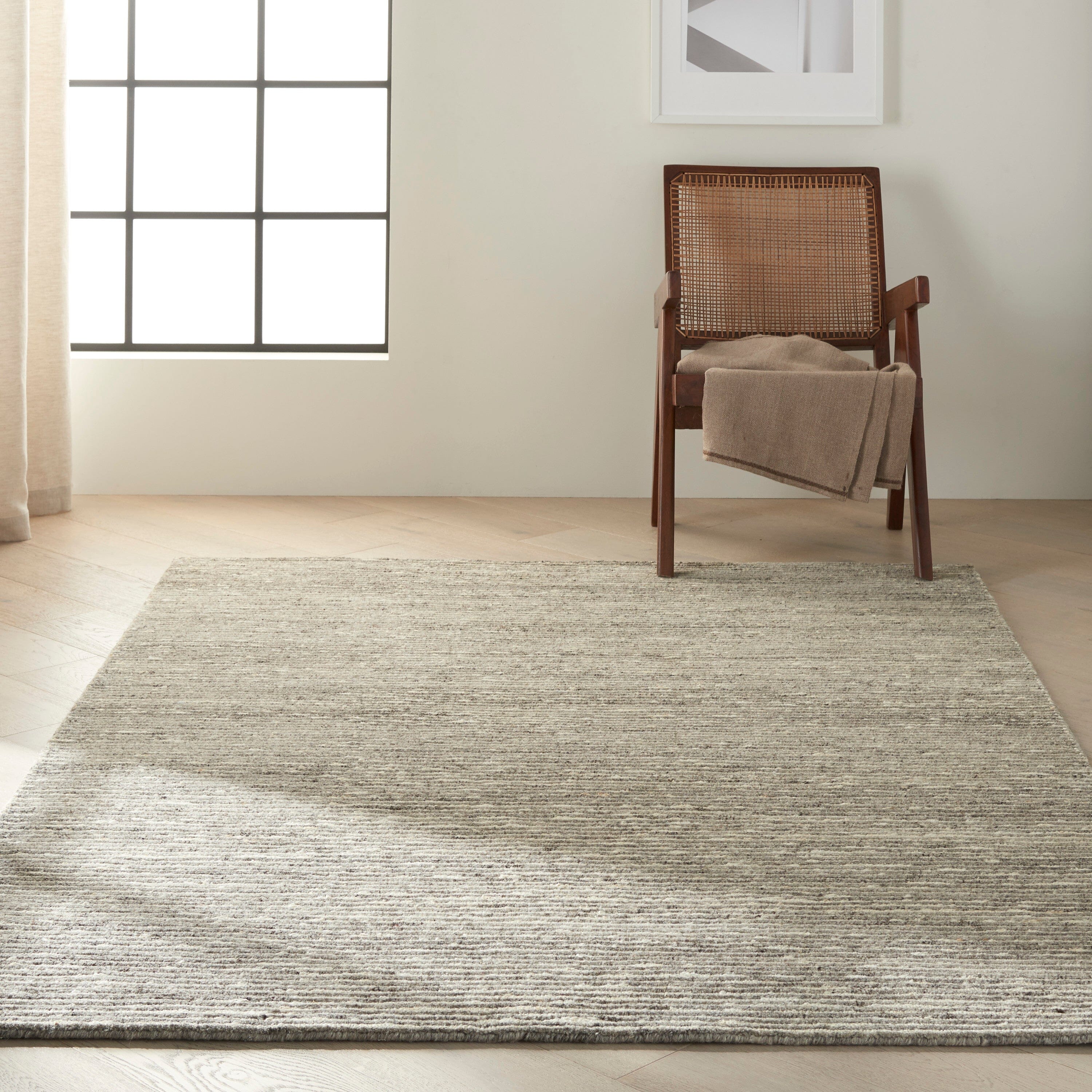 Calvin Klein Kathmandu 4' x 6' Grey Modern Indoor Rug Rug Calvin Klein