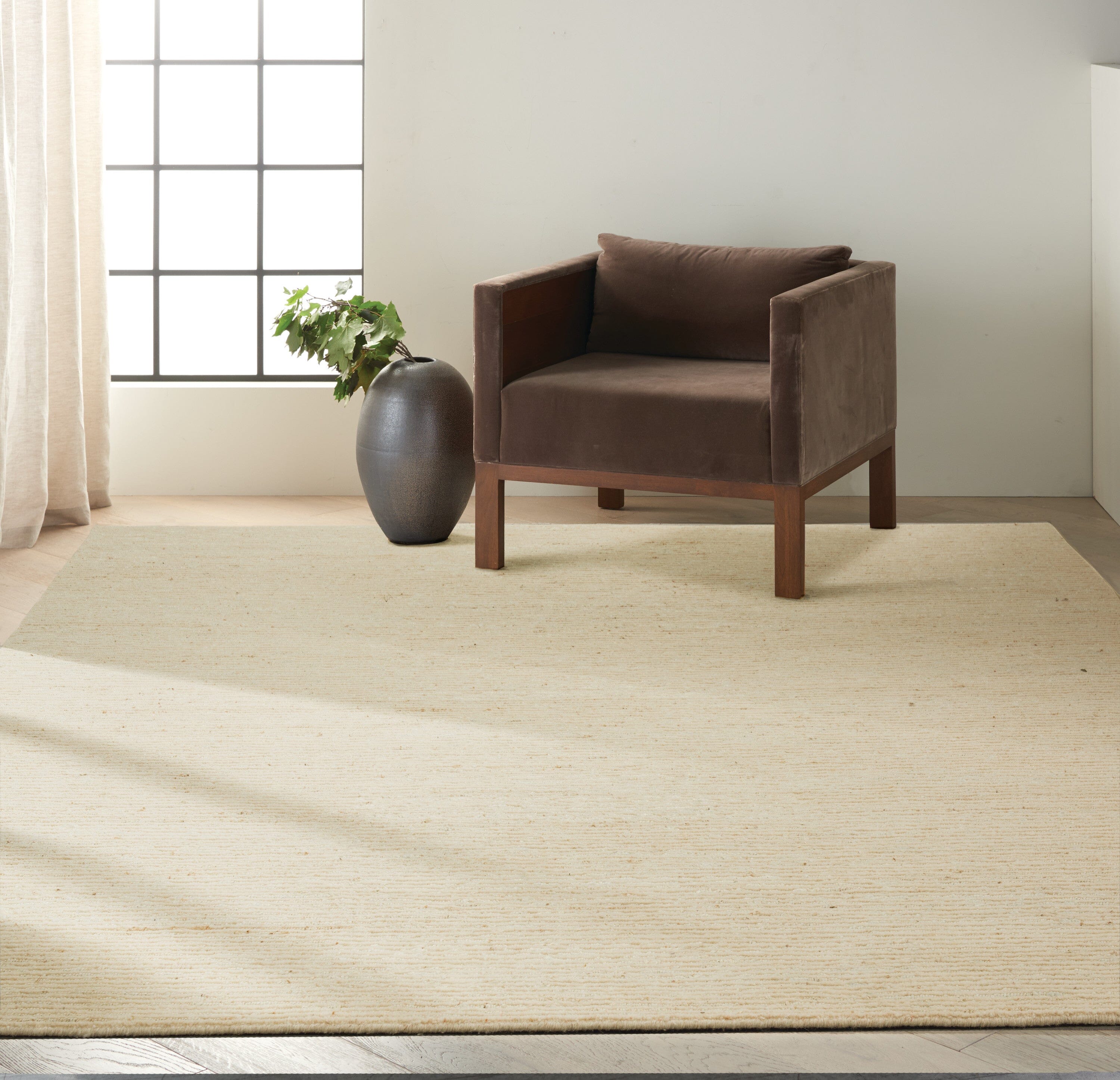 Calvin Klein Kathmandu 8' x 10' Natural Modern Indoor Rug Rug Calvin Klein