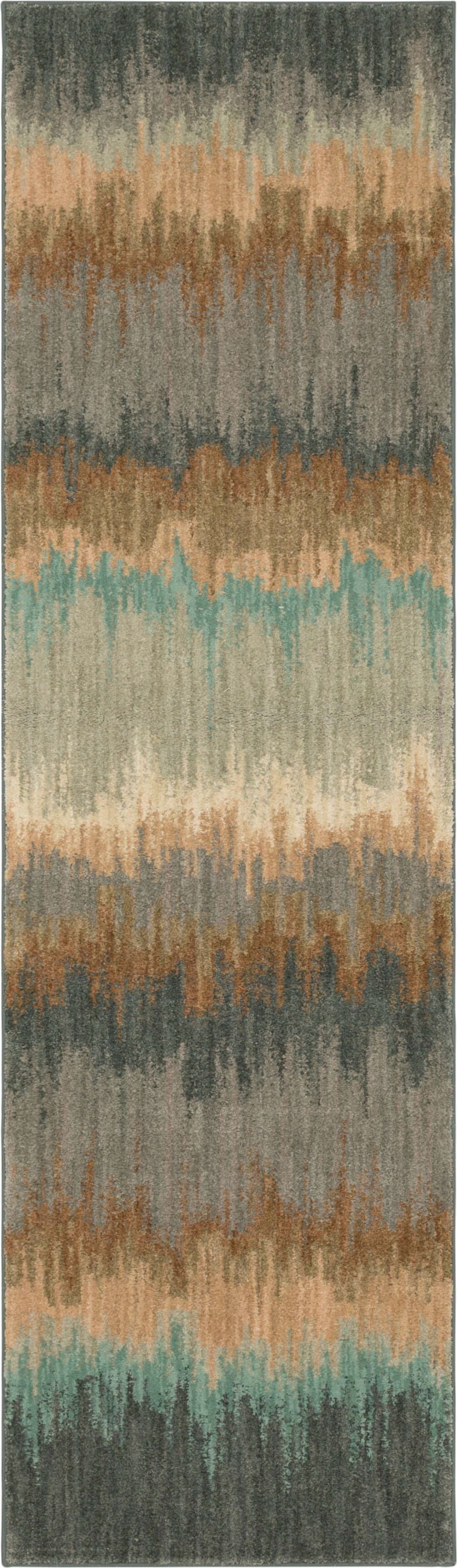 Cashel Abyss Blue 2' 4" X 7' 10" Karastan Rugs