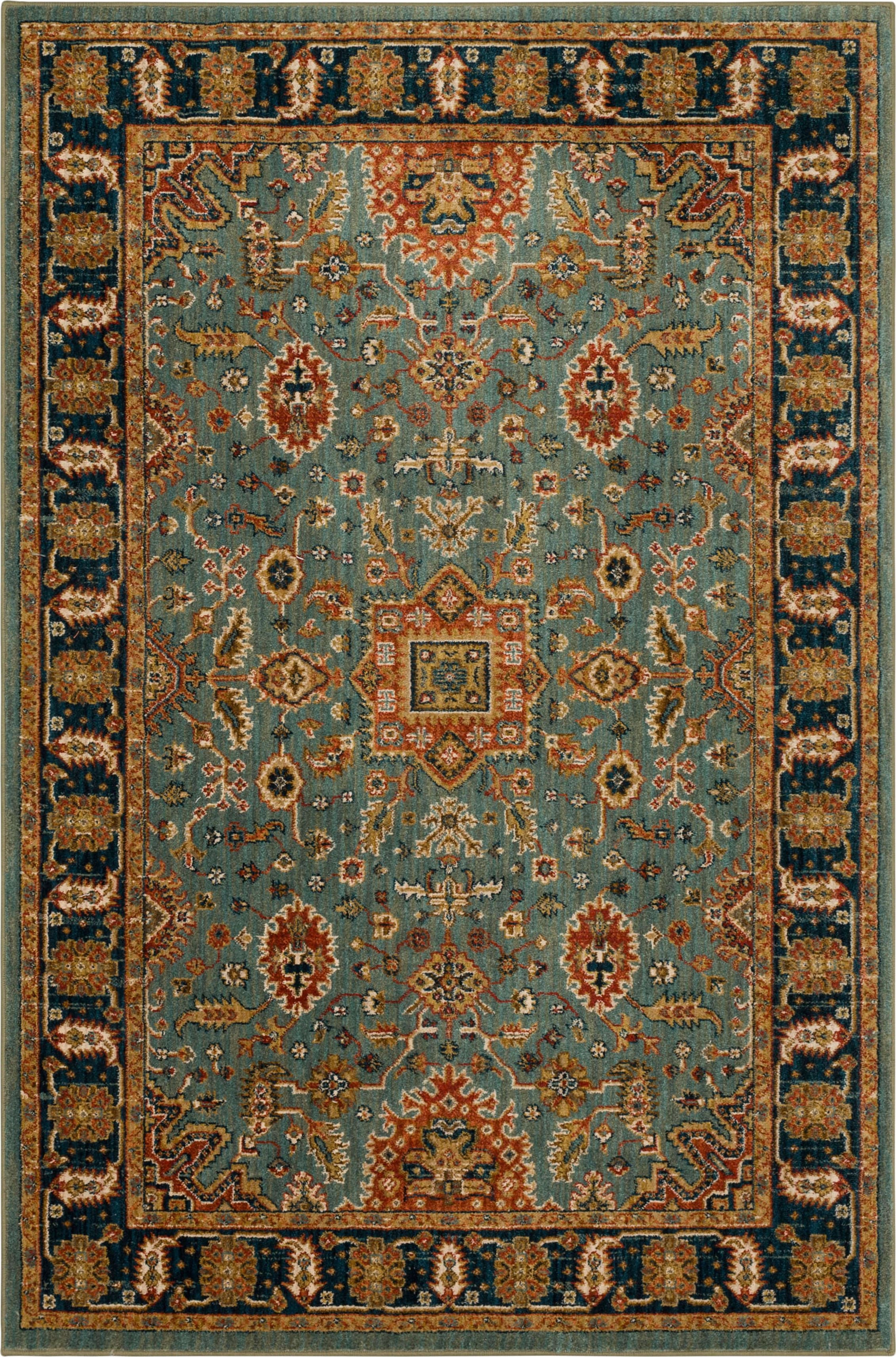 Deir Aquamarine 3' 5" X 5' 5" Karastan Rugs