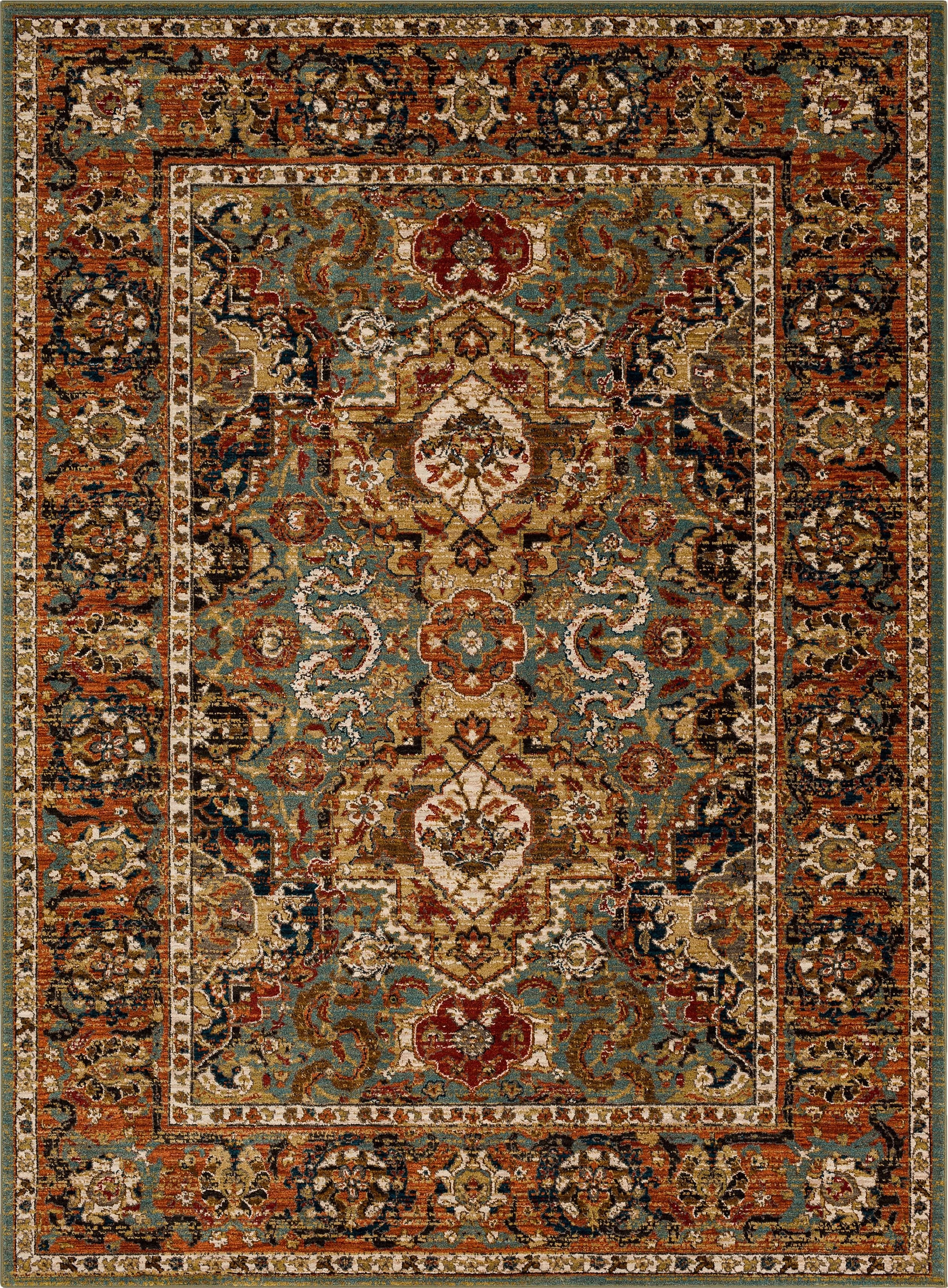 Dhahar Aquamarine 5' 3" X 7' 10" Karastan Rugs