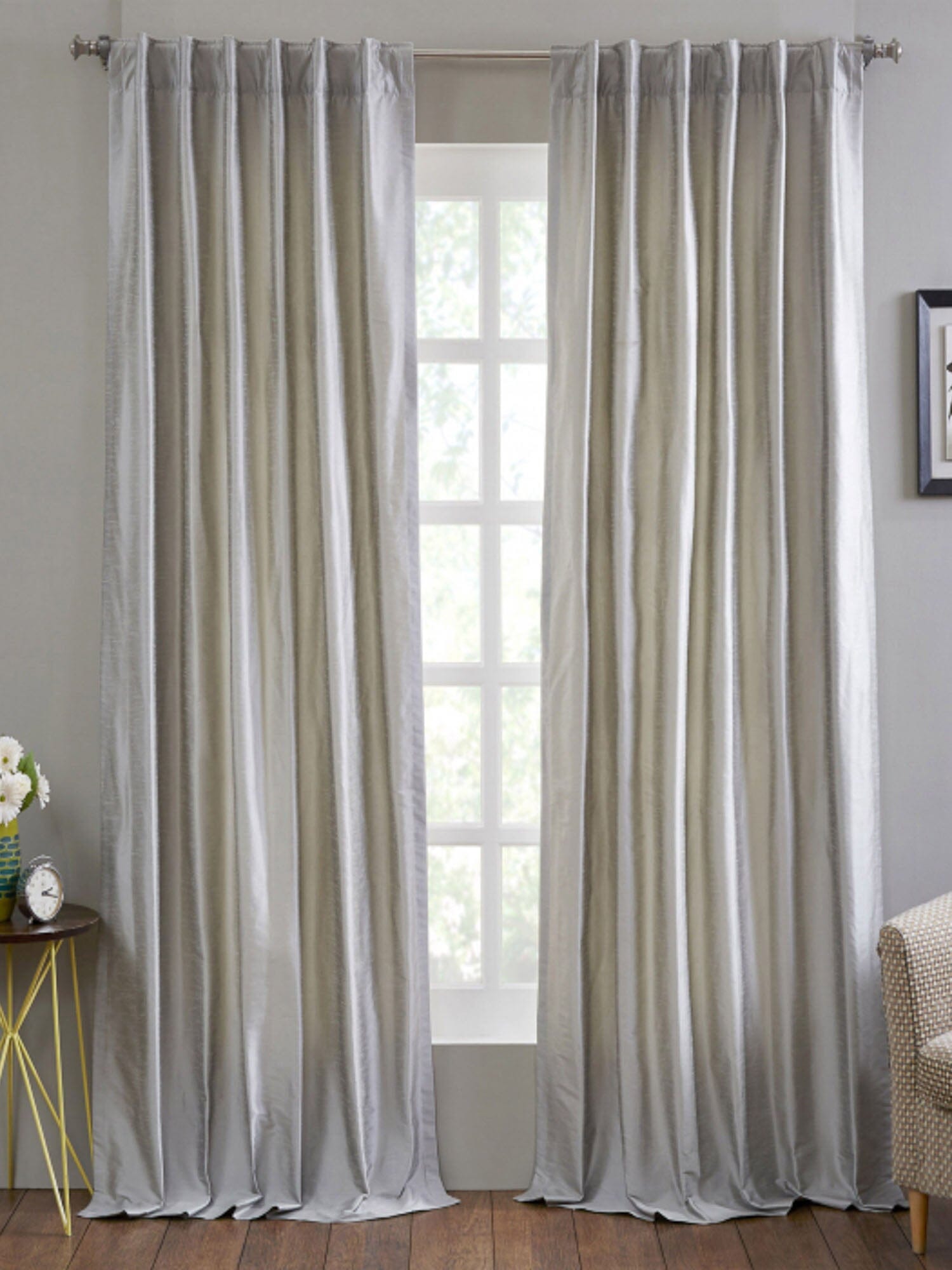 Dupioni Silk Poly Curtain Panel Curtains Huck and Peck Furniture Store | Chattanooga, TN