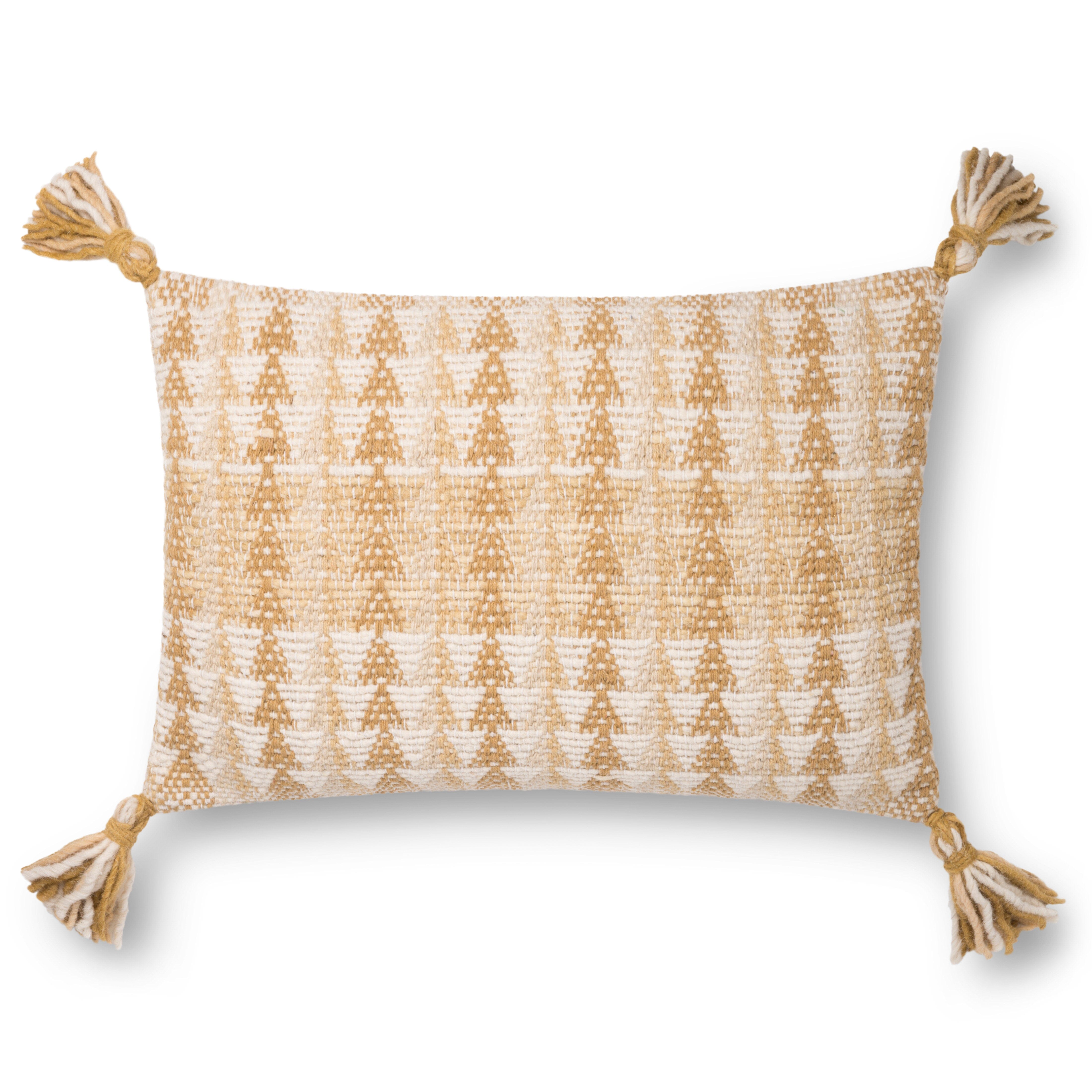 ED Ellen DeGeneres Crafted by Loloi Pillow | Gold Natural ED Ellen DeGeneres Crafted by Loloi