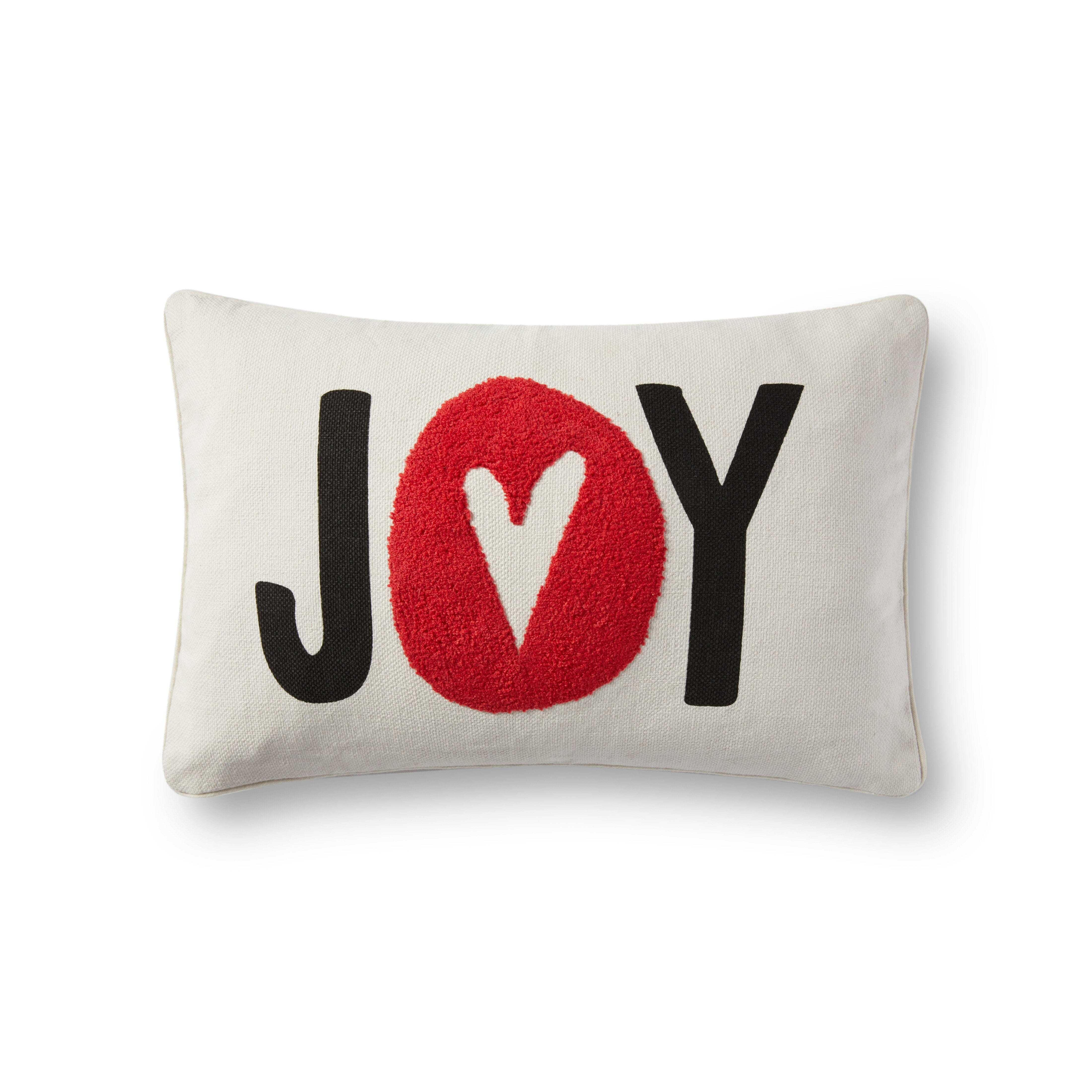 ED Ellen DeGeneres Crafted by Loloi Pillow | Ivory / Multi ED Ellen DeGeneres Crafted by Loloi