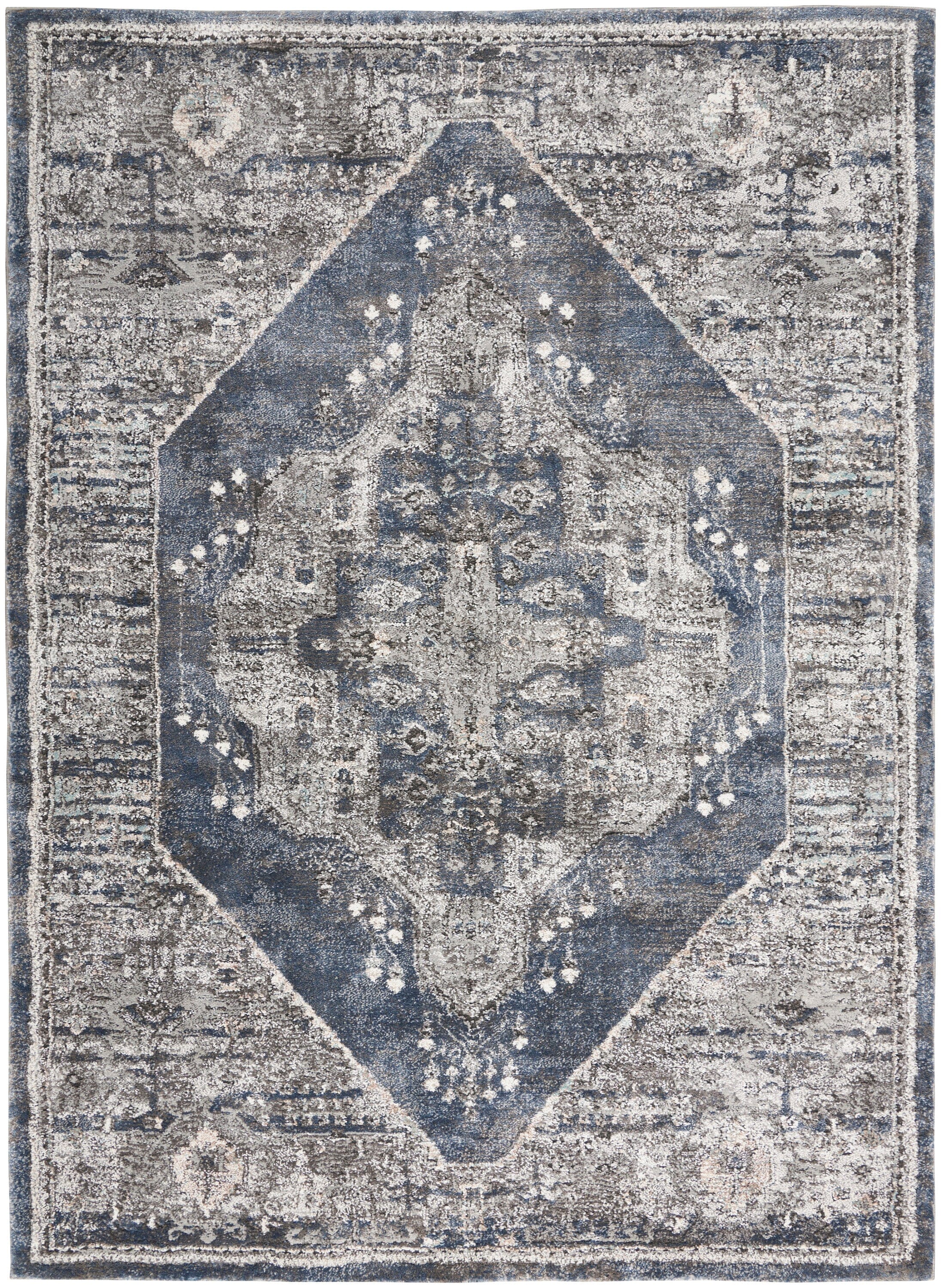 Kathy Ireland American Manor 5'3" x 7'3" Blue Farmhouse Indoor Rug Rug Kathy Ireland