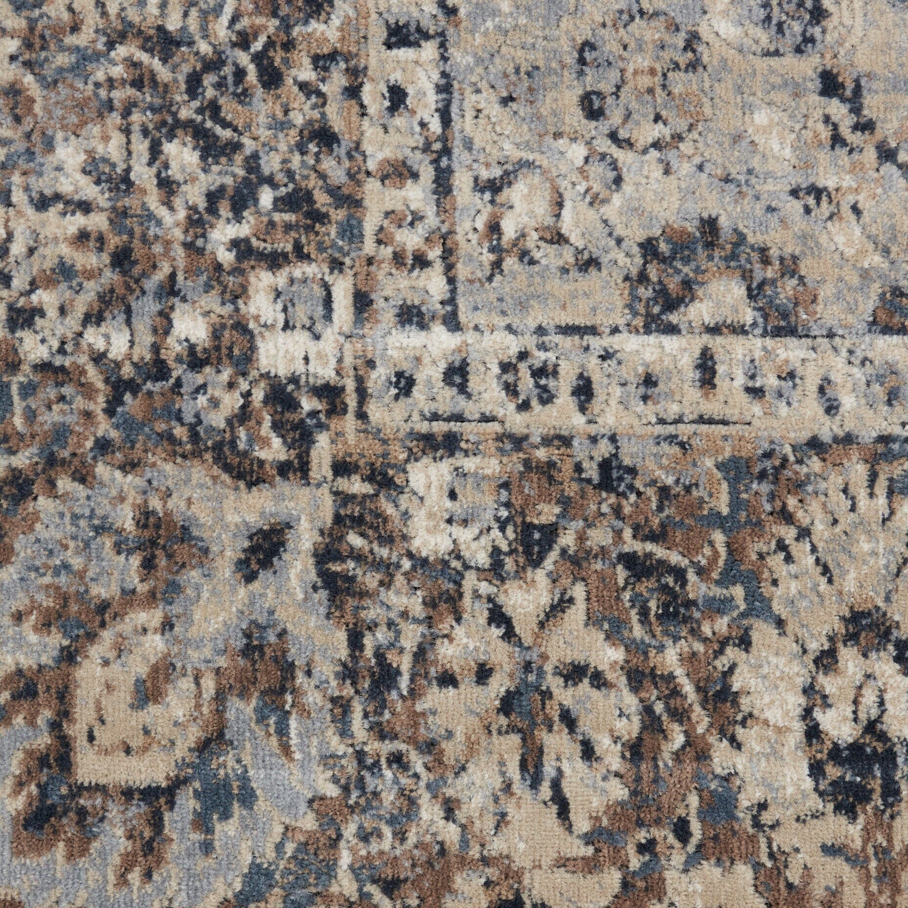 kathy ireland Home Malta 9' x 12' Slate Vintage Indoor Rug Rug kathy ireland Home