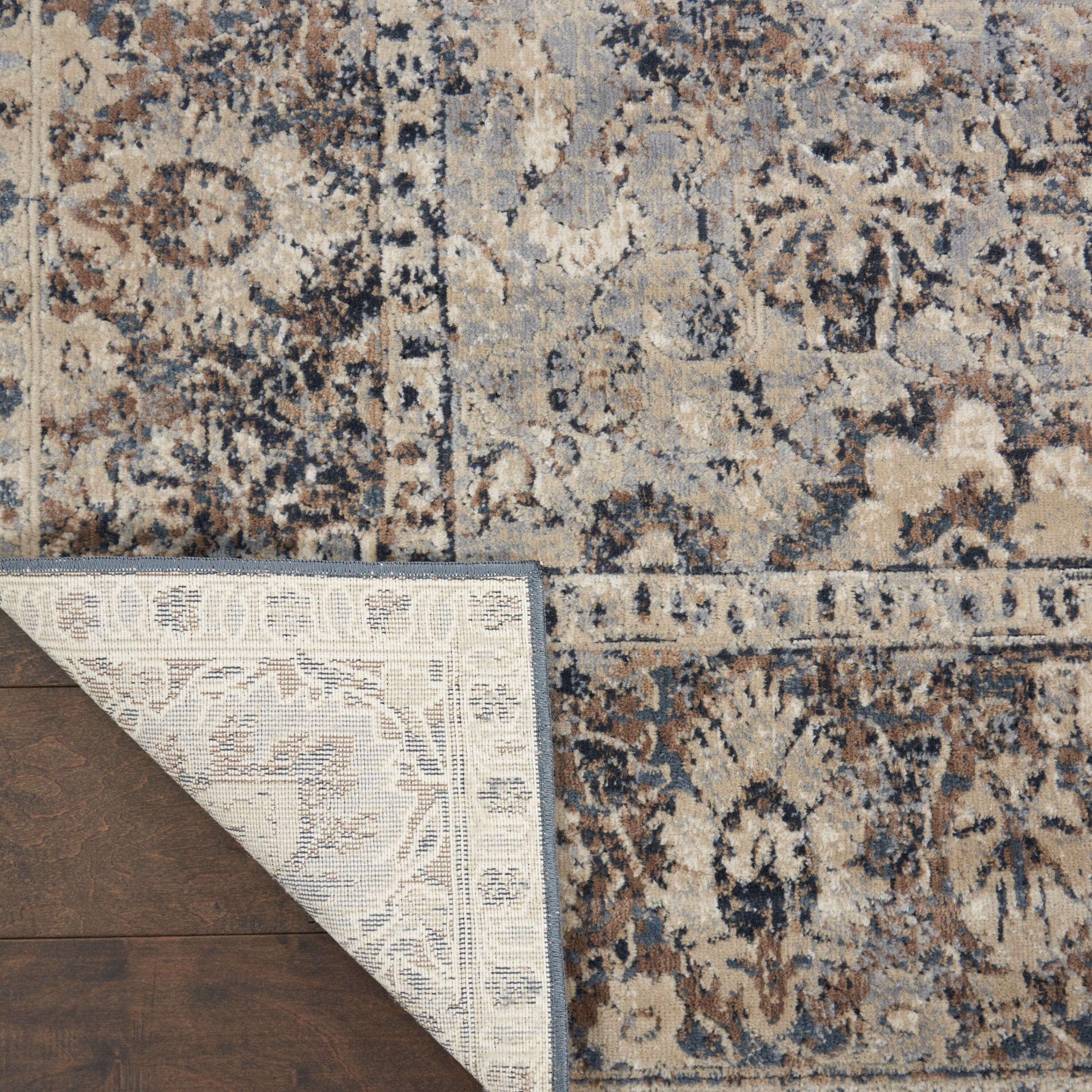 kathy ireland Home Malta 9' x 12' Slate Vintage Indoor Rug Rug kathy ireland Home