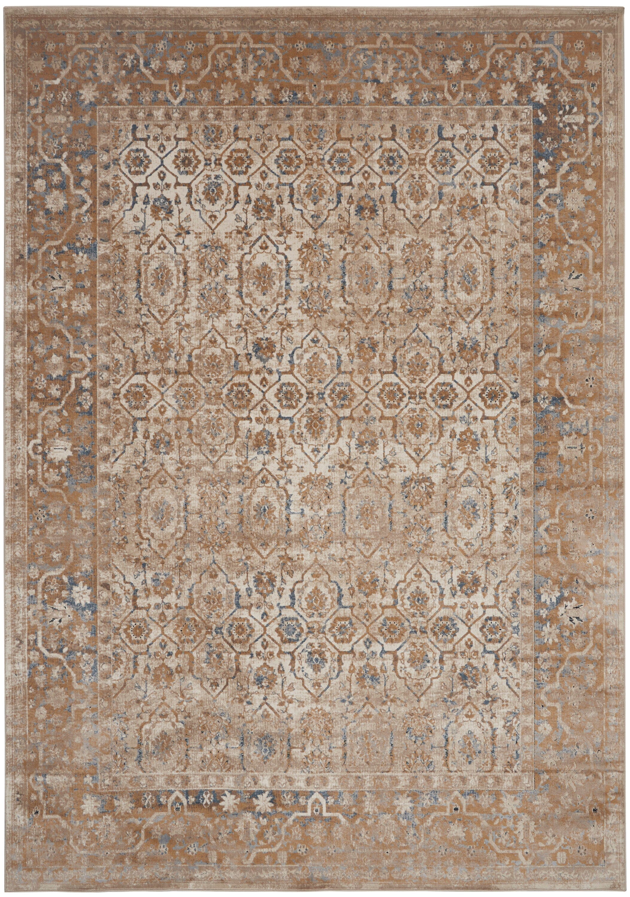 kathy ireland Home Malta 9' x 12' Taupe Vintage Indoor Rug Rug kathy ireland Home