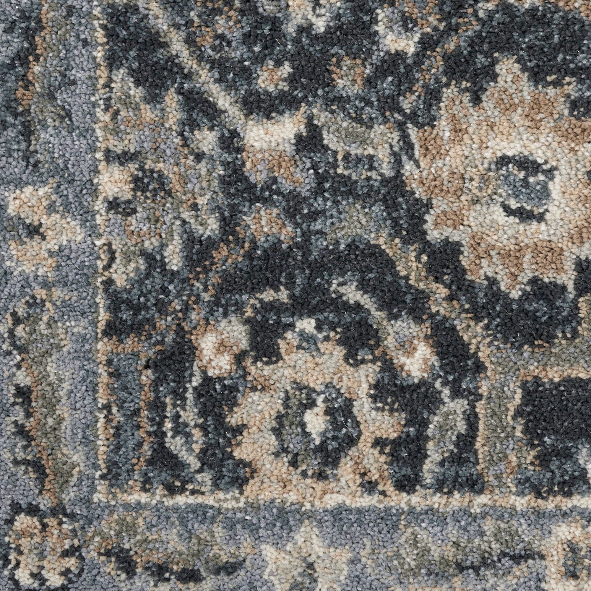kathy ireland Home Moroccan Celebration 2'2" x 3'9" Navy Vintage Indoor Rug Rug kathy ireland Home