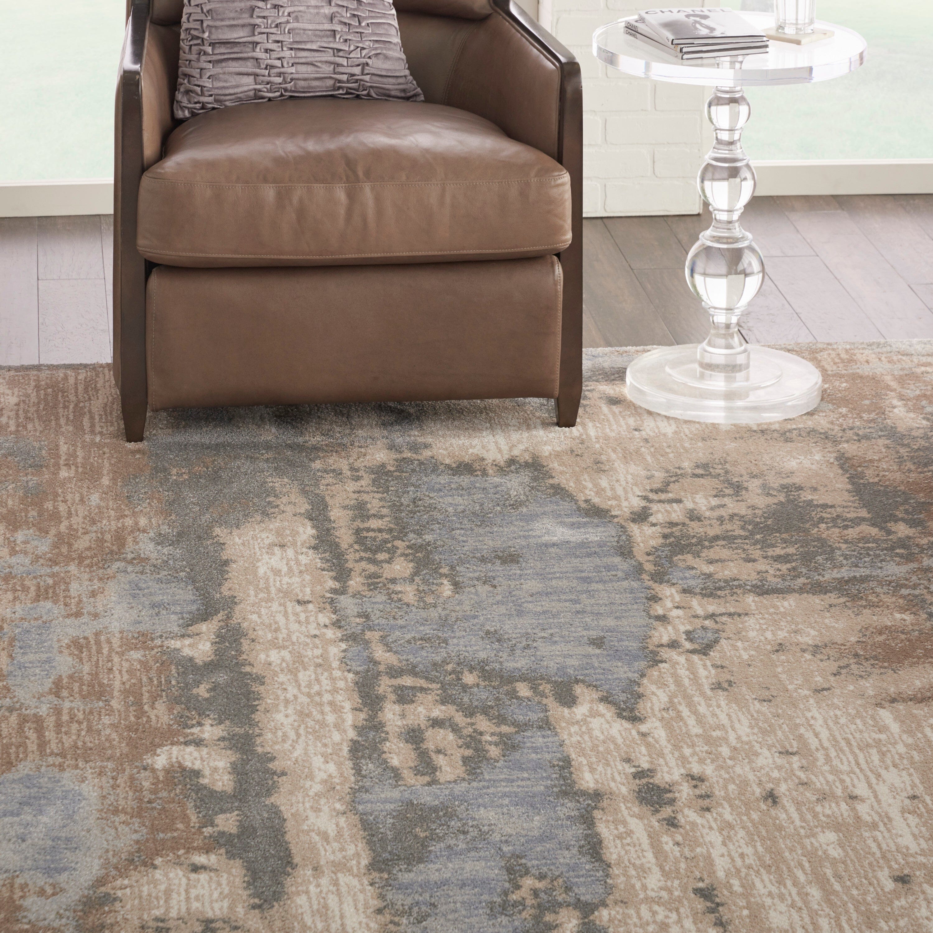 kathy ireland Home Moroccan Celebration 7'10" x 10'6" Grey/Beige Modern Indoor Rug Rug kathy ireland Home