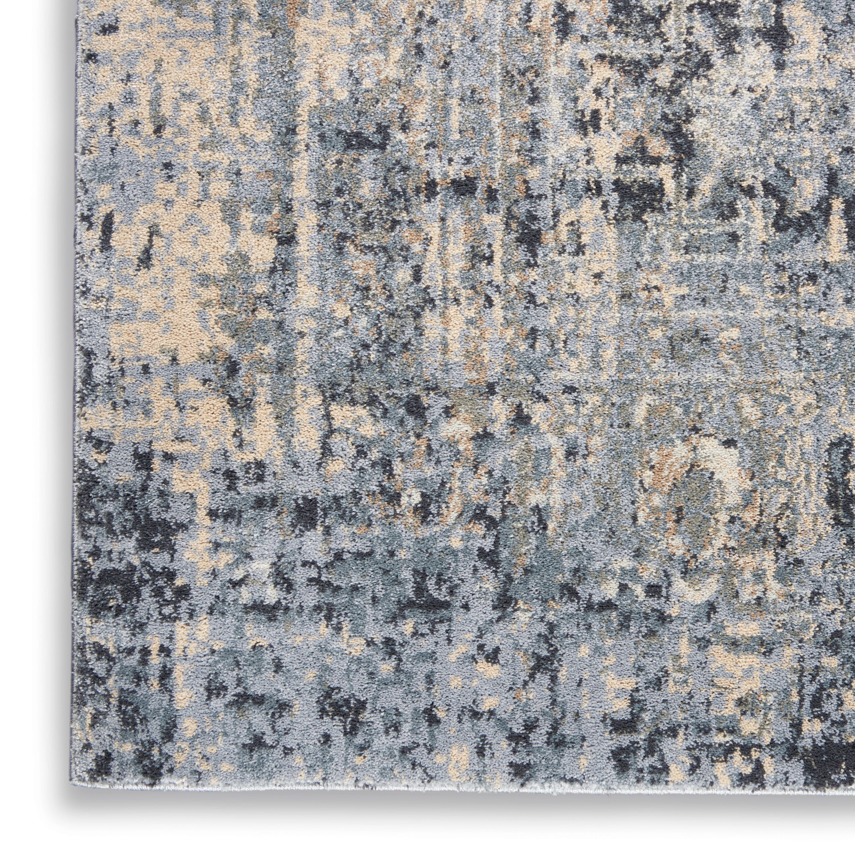 Kathy Ireland Moroccan Celebration 2'2" x 7'6" Slate Vintage Indoor Rug Rug Kathy Ireland