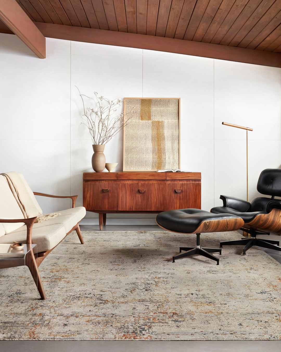 Loloi Axel Rug | Silver / Spice | Huck & Peck