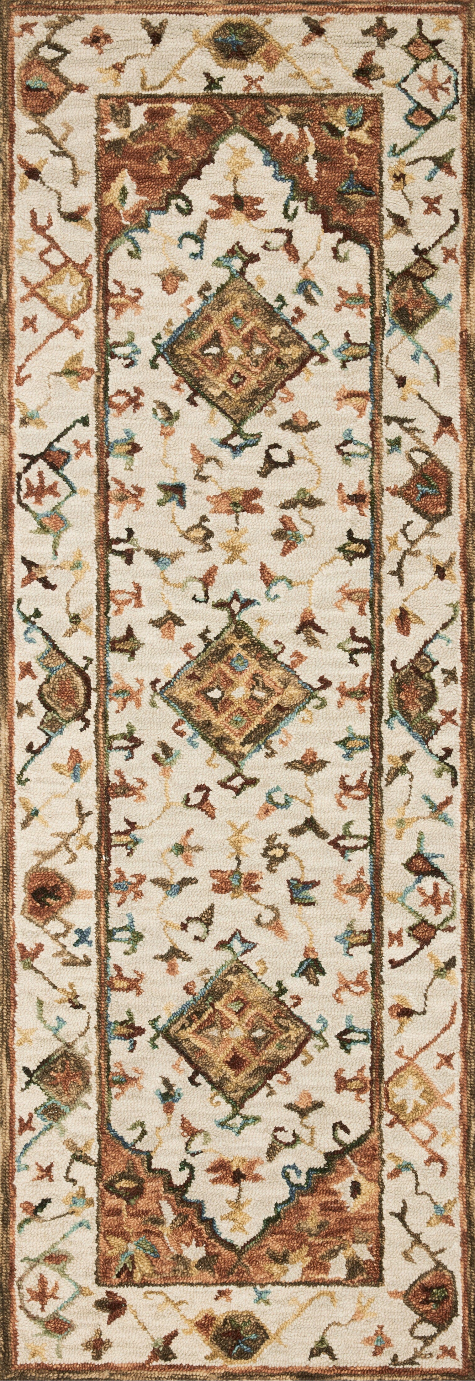 Loloi II Beatty Rug | Ivory / Rust Loloi