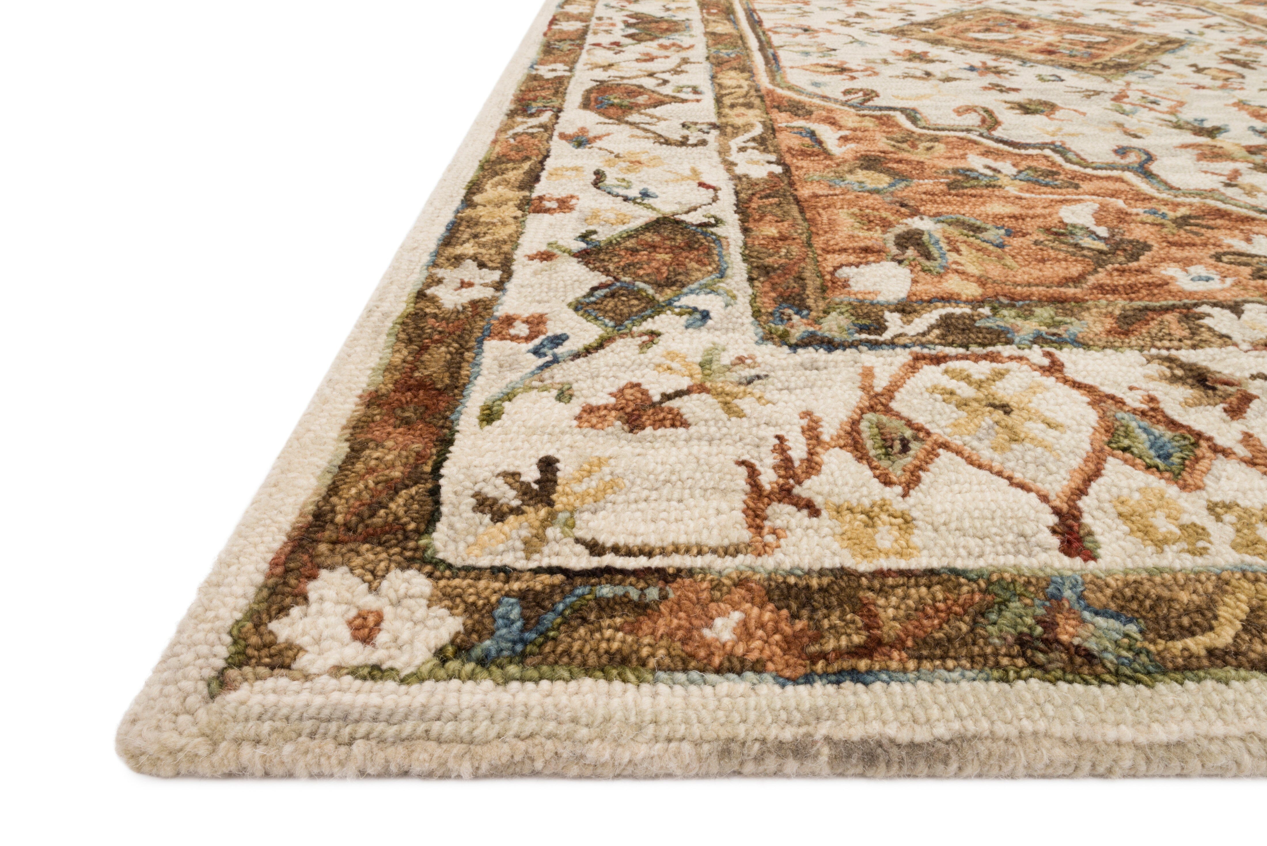 Loloi II Beatty Rug | Ivory / Rust Loloi