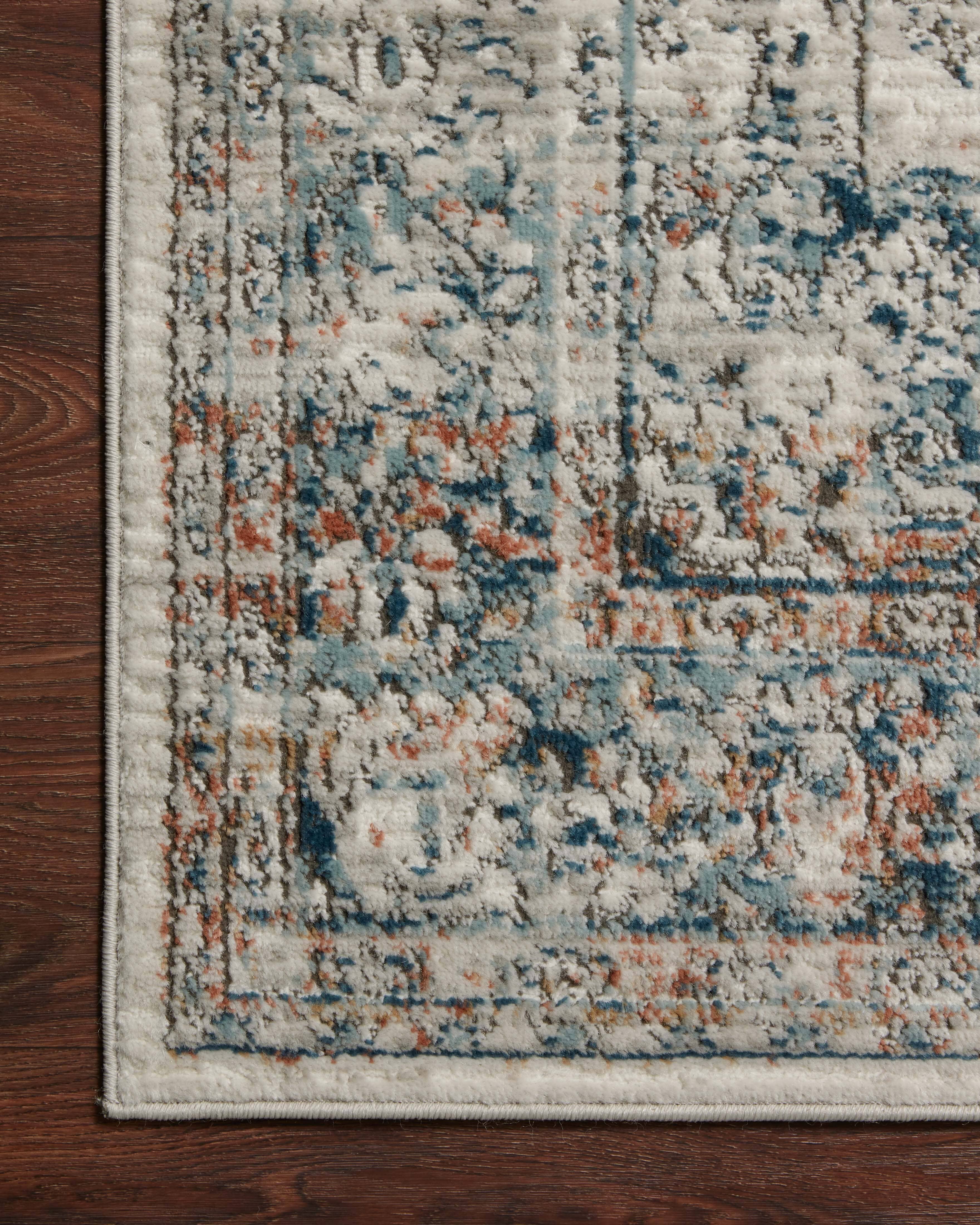 Loloi II Bianca Rug | Ivory / Ocean Loloi