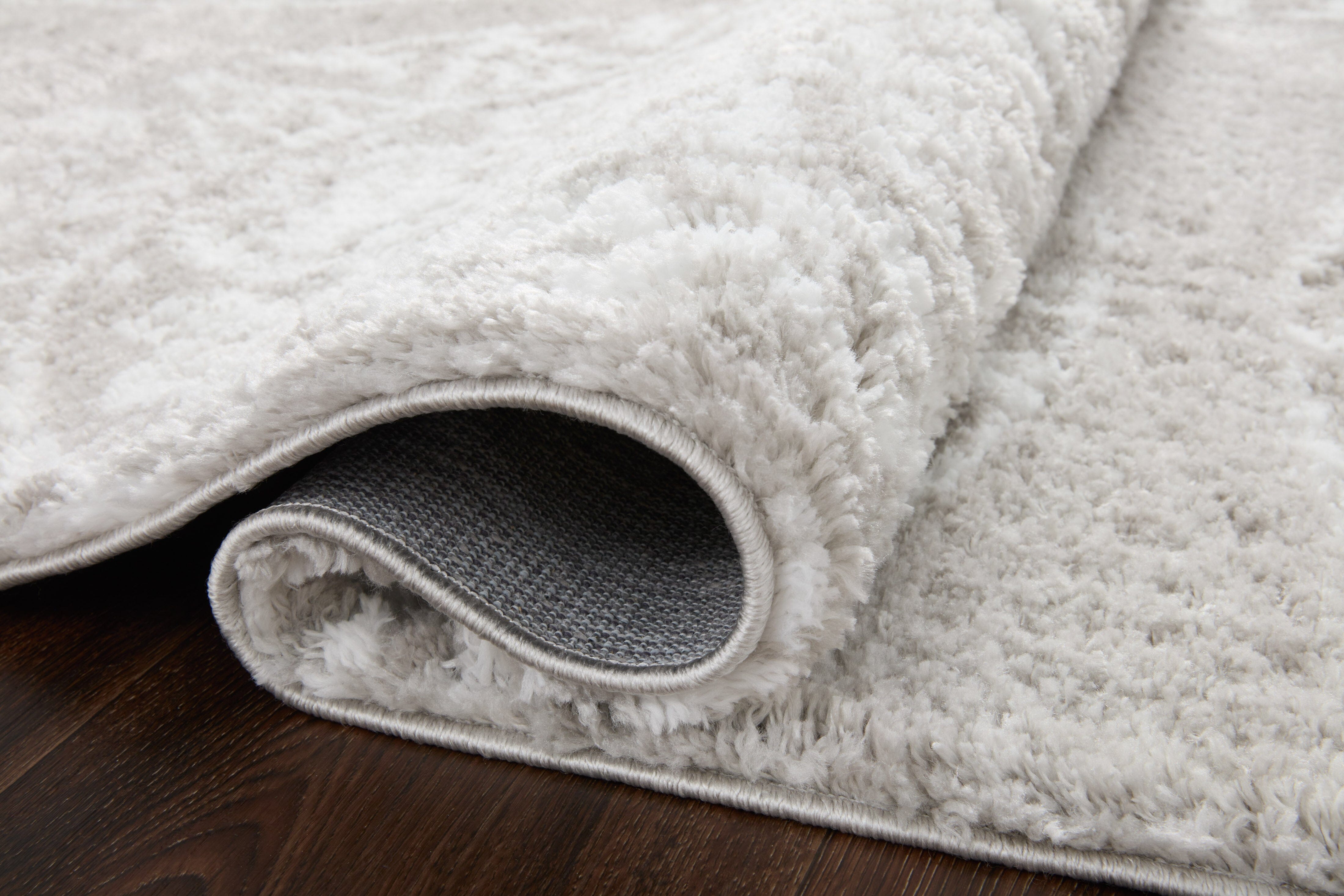 Loloi II Bliss Shag Rug | Grey / White Loloi