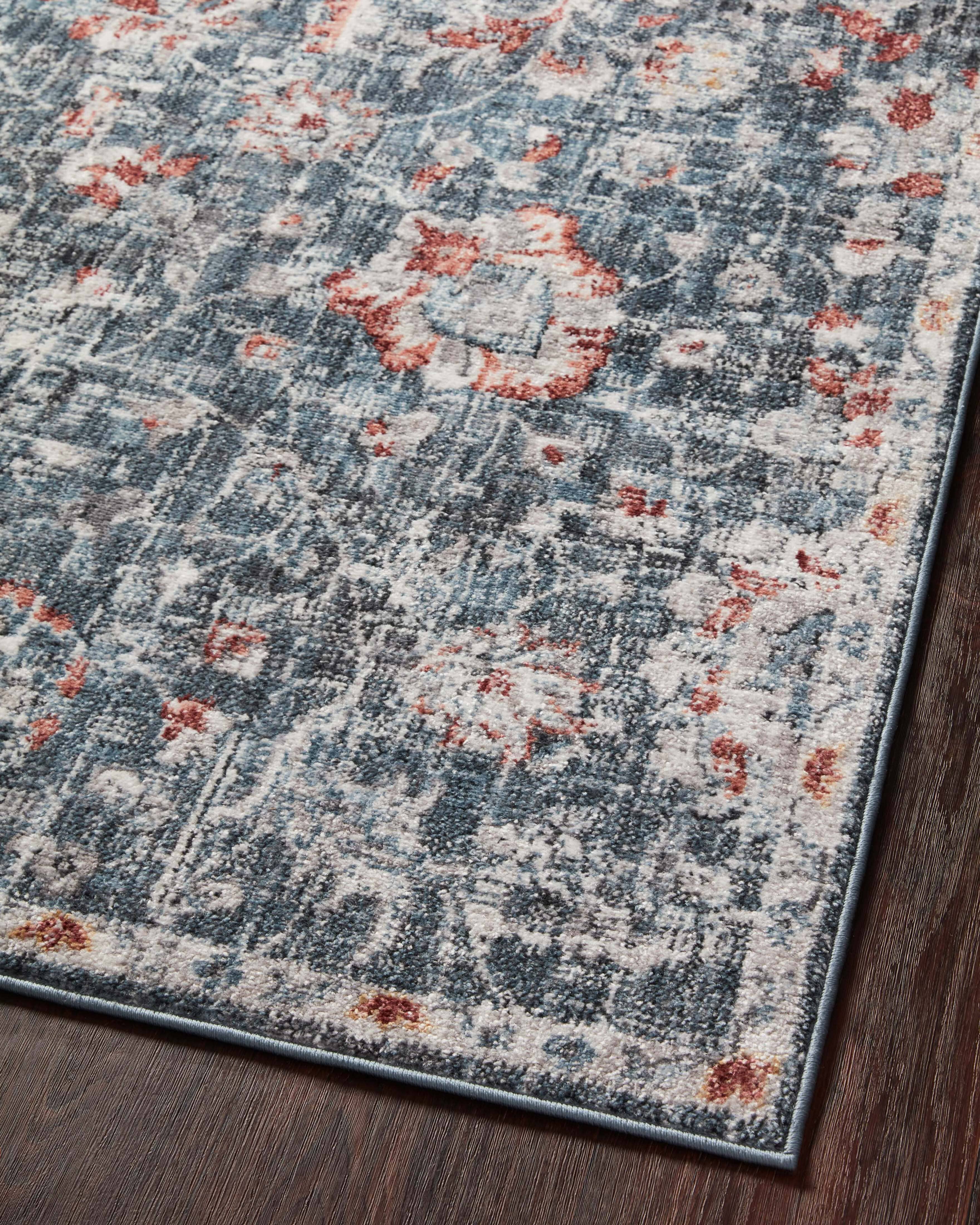 Loloi II Cassandra Rug | Blue / Rust Loloi