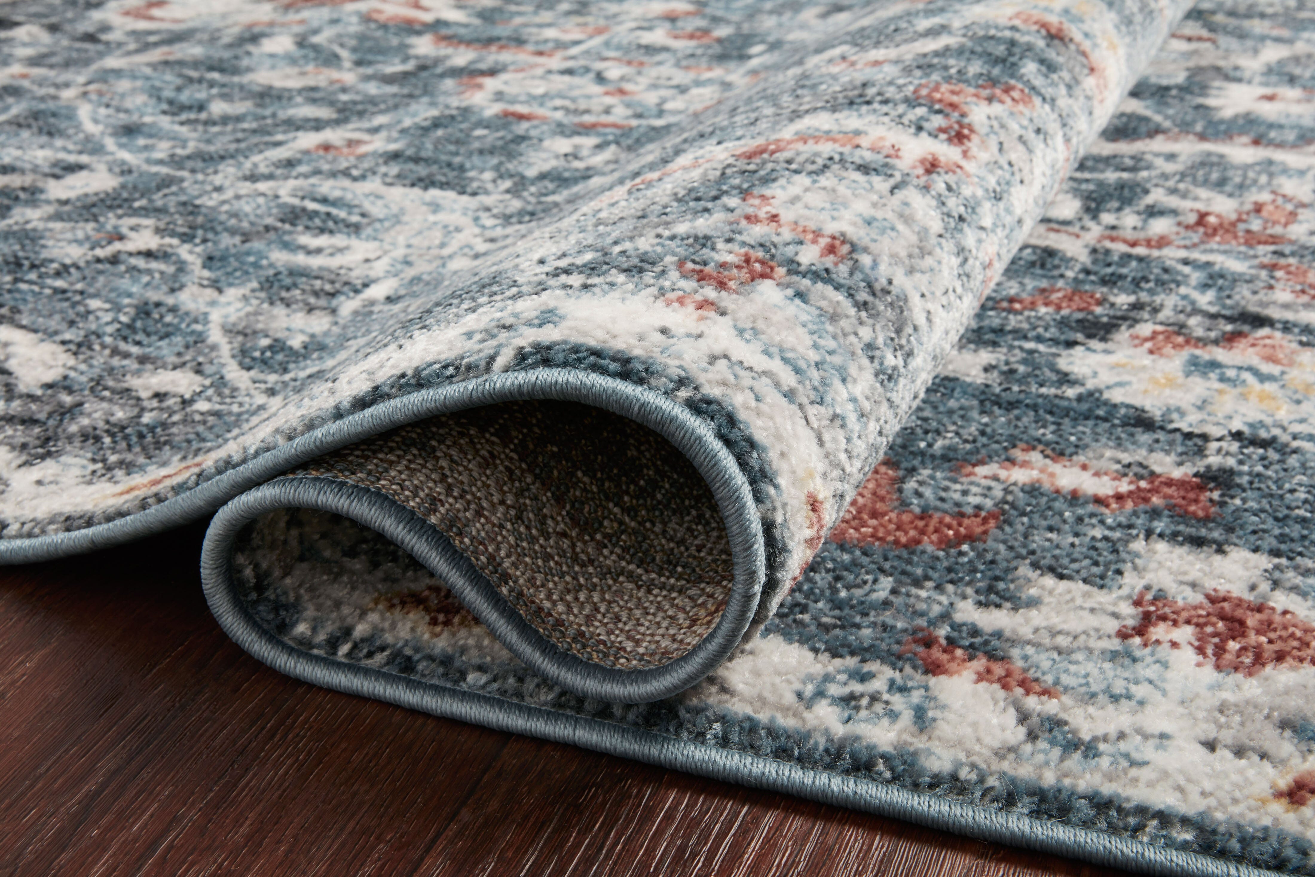 Loloi II Cassandra Rug | Blue / Rust Loloi