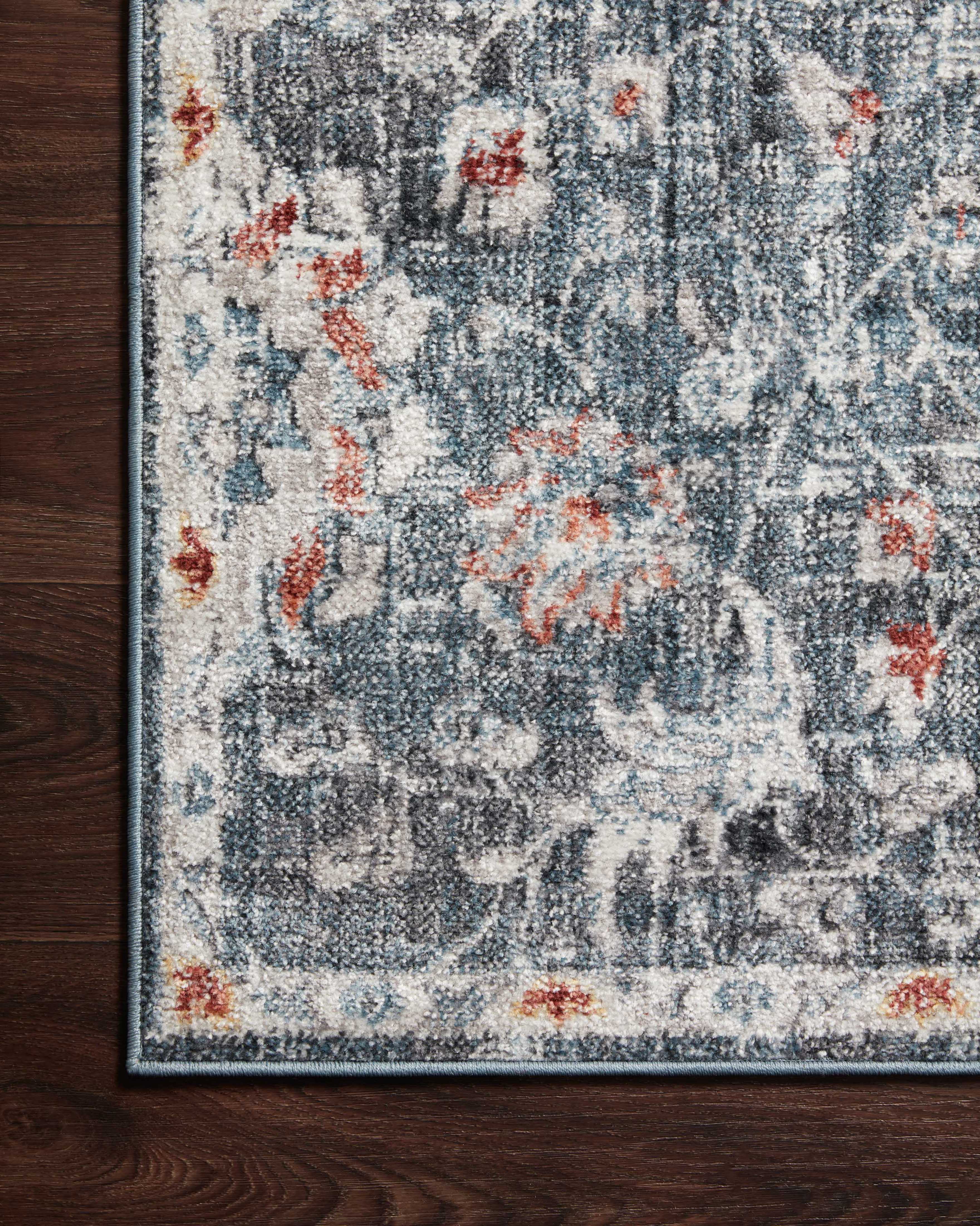 Loloi II Cassandra Rug | Blue / Rust Loloi