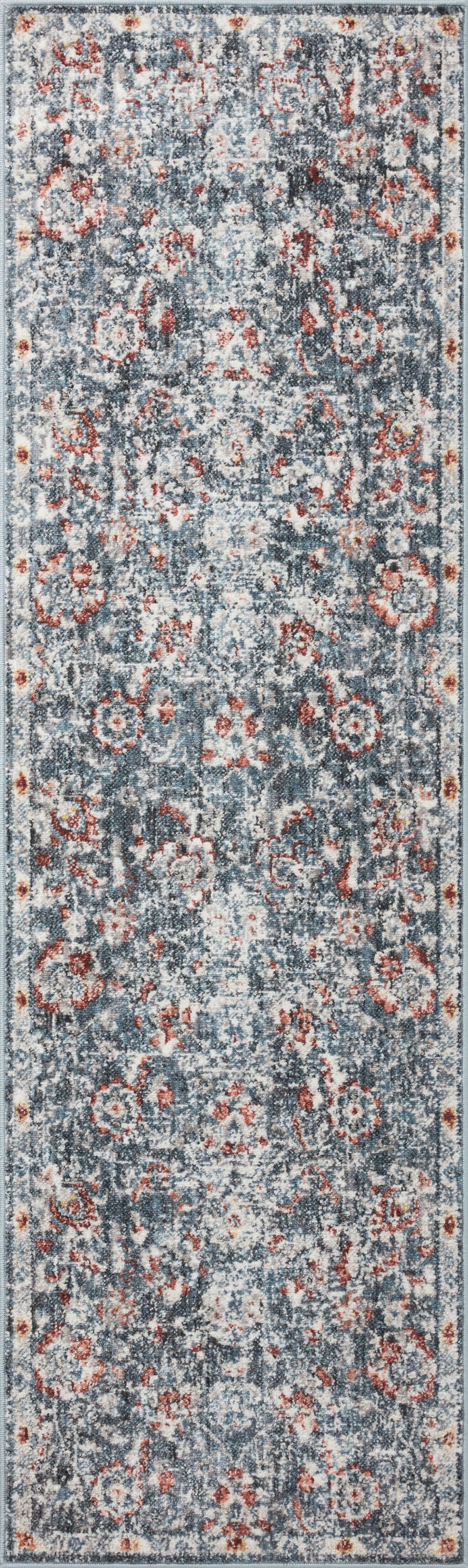 Loloi II Cassandra Rug | Blue / Rust Loloi