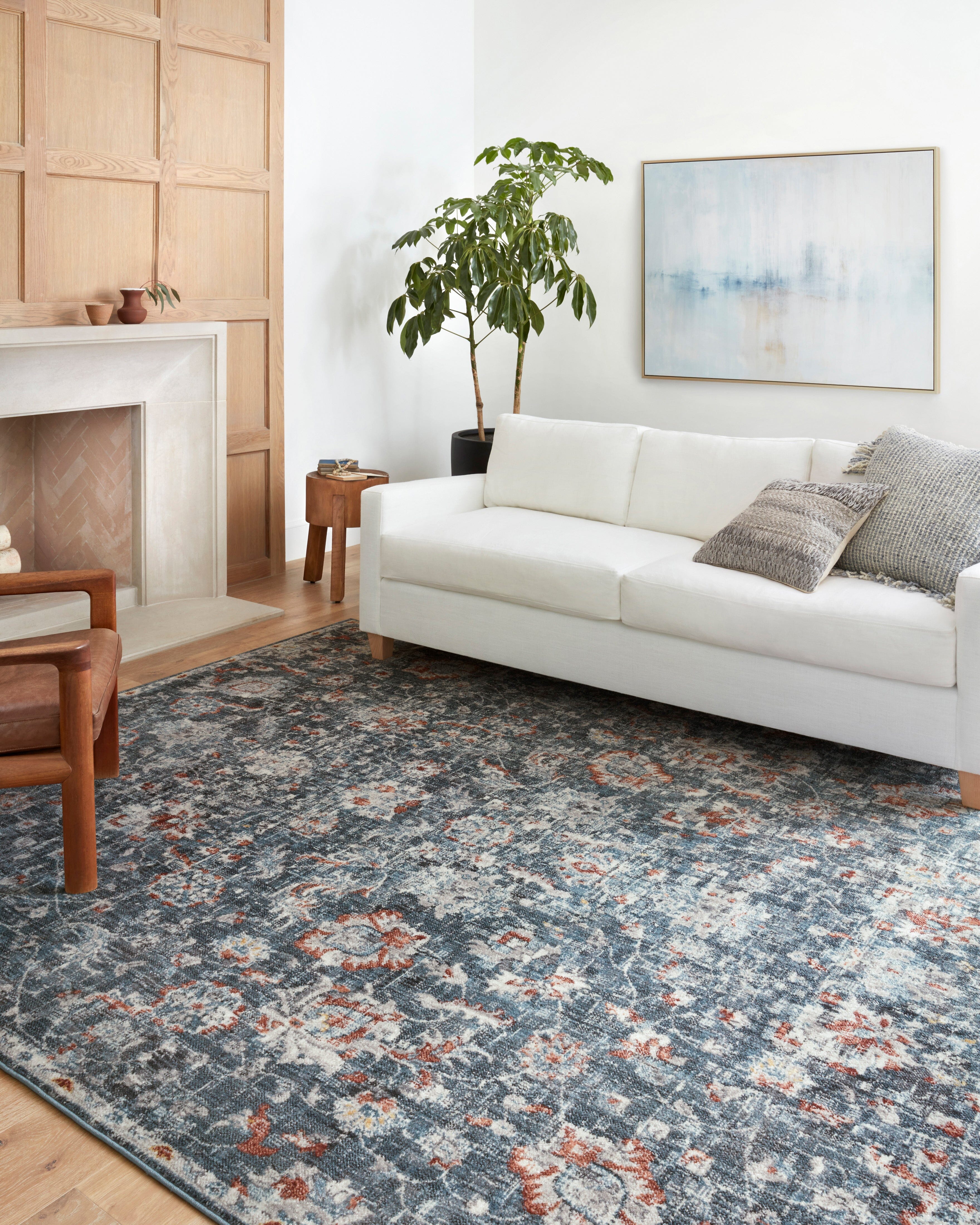 Loloi II Cassandra Rug | Blue / Rust Loloi