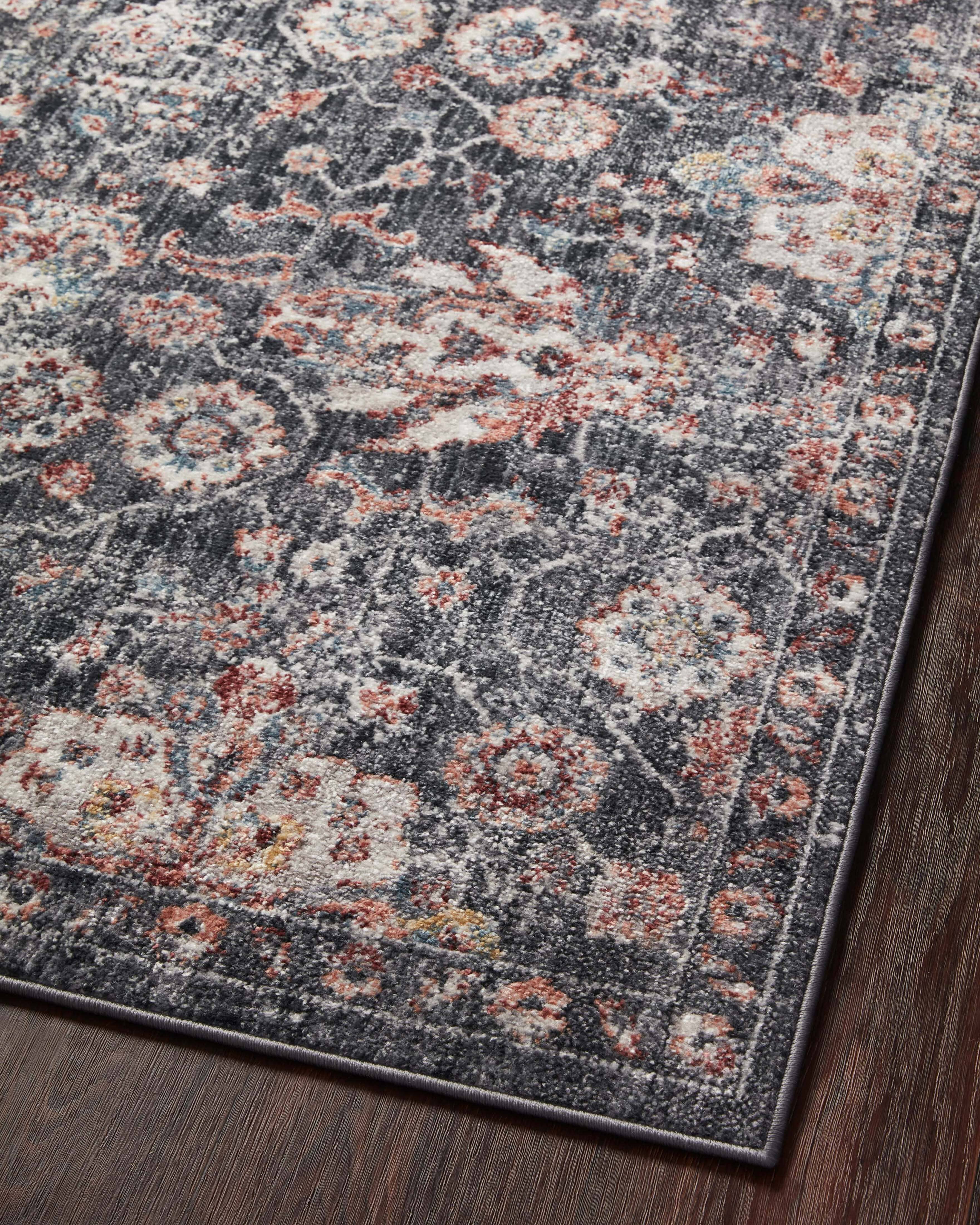 Loloi II Cassandra Rug | Charcoal / Rust Loloi