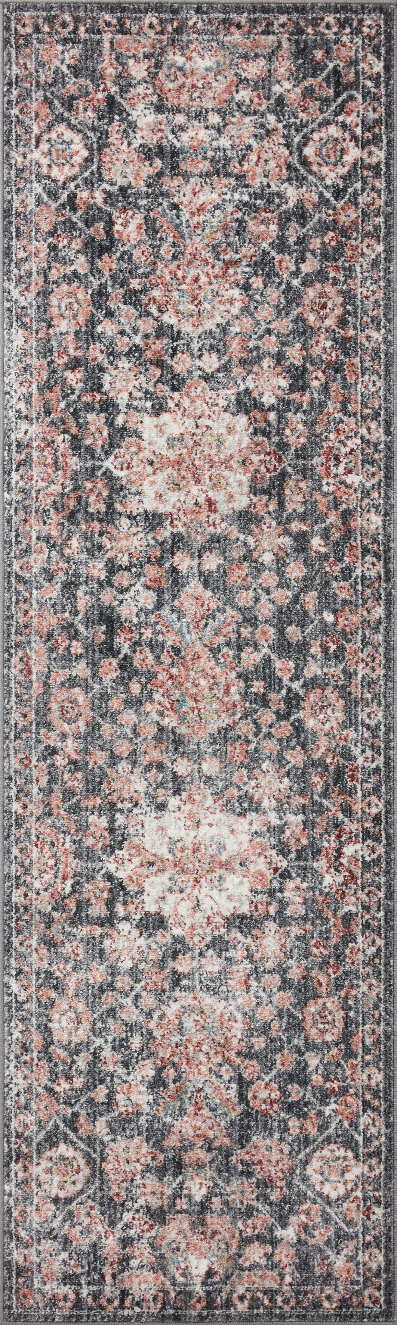 Loloi II Cassandra Rug | Charcoal / Rust Loloi