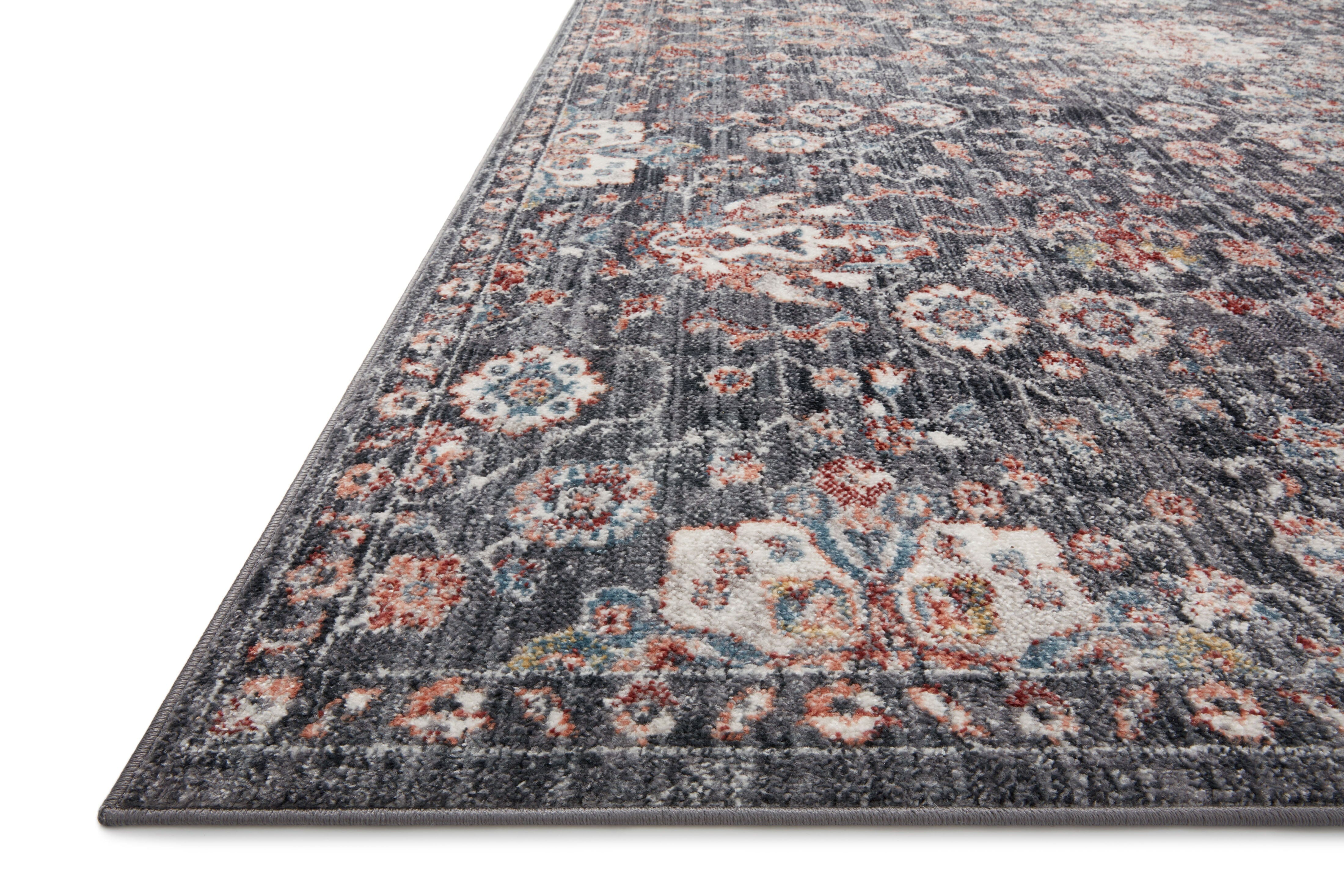 Loloi II Cassandra Rug | Charcoal / Rust Loloi