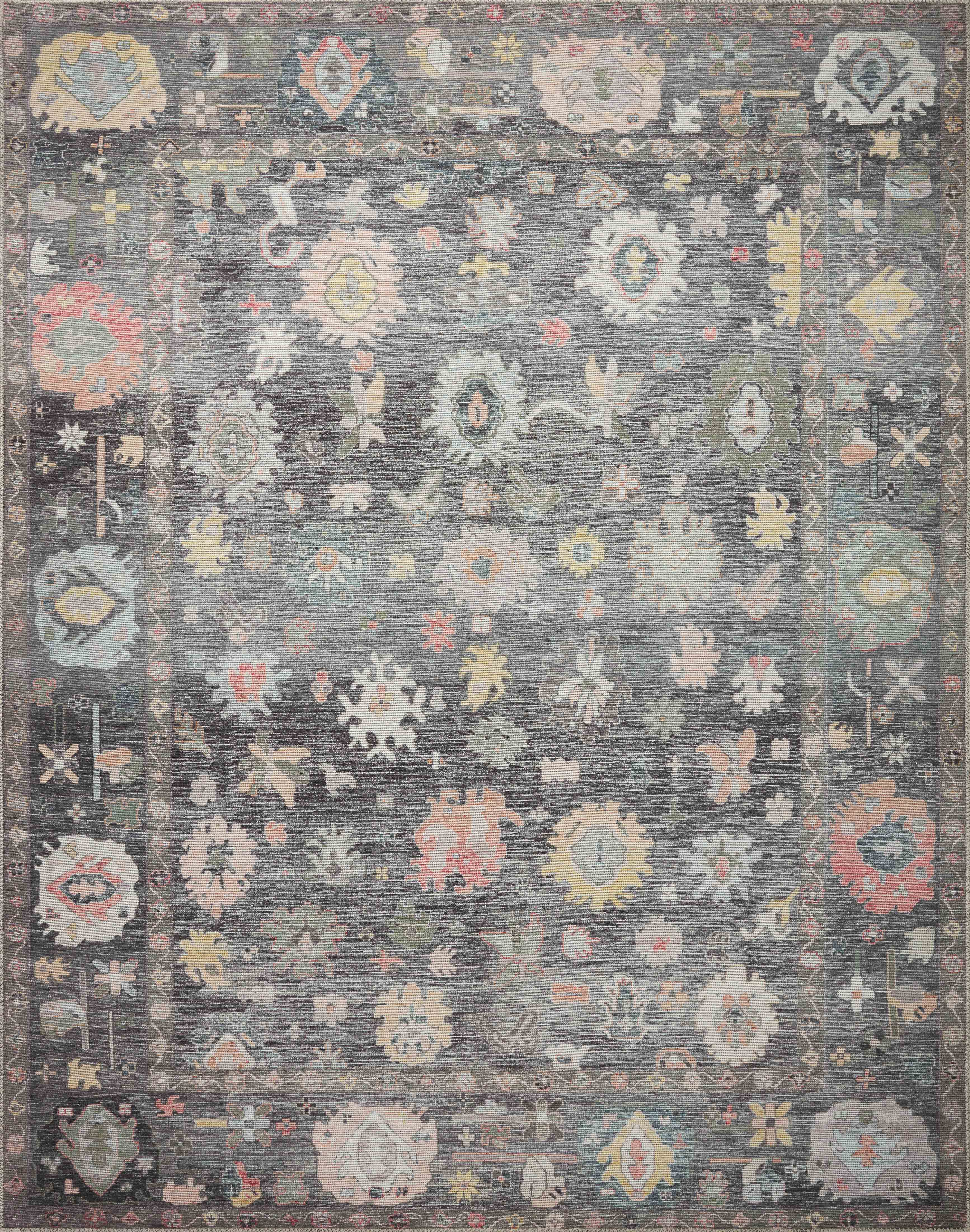 Loloi II Elysium Rug | Charcoal / Multi Loloi