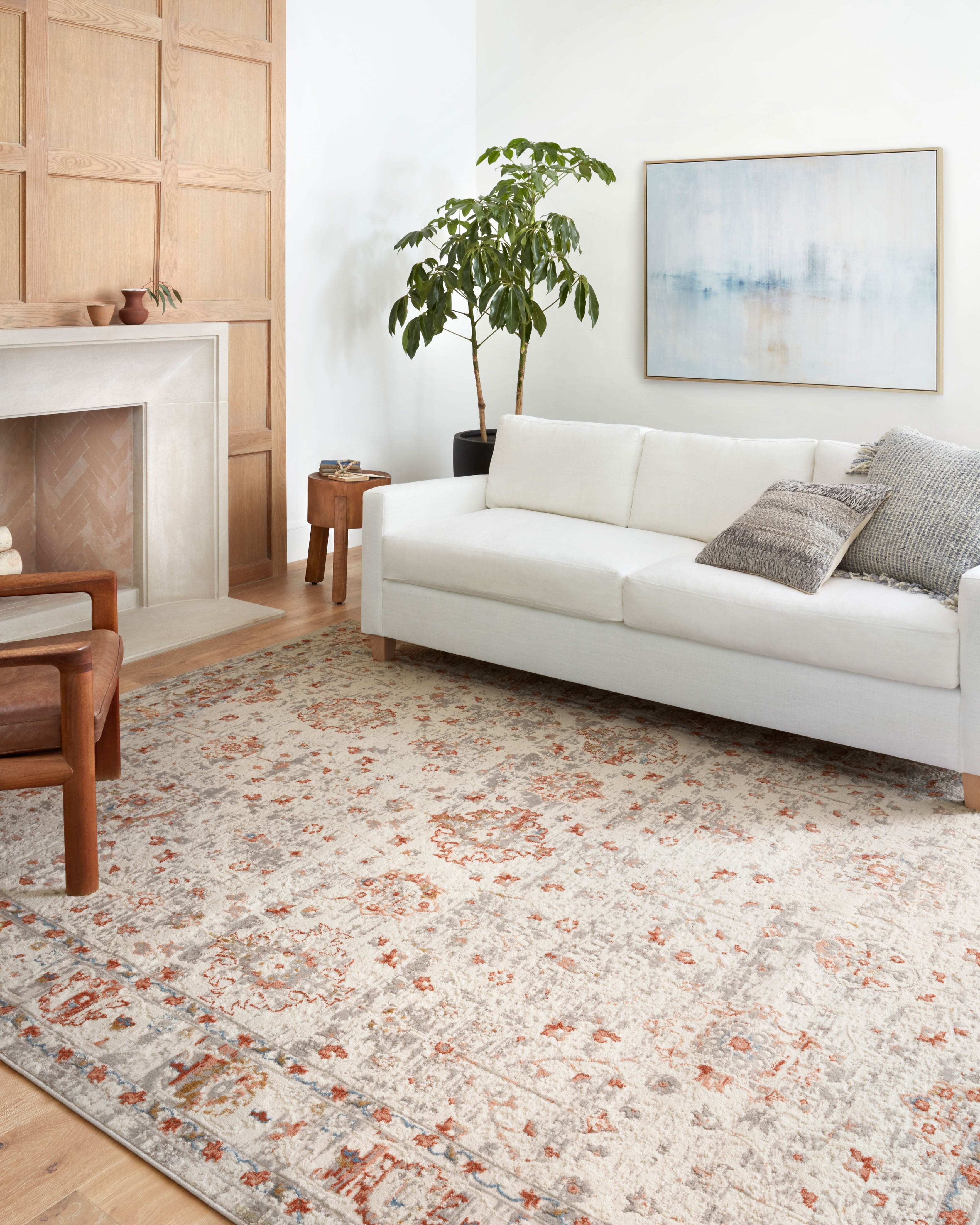 Loloi II Estelle Rug | Ivory / Rust Loloi