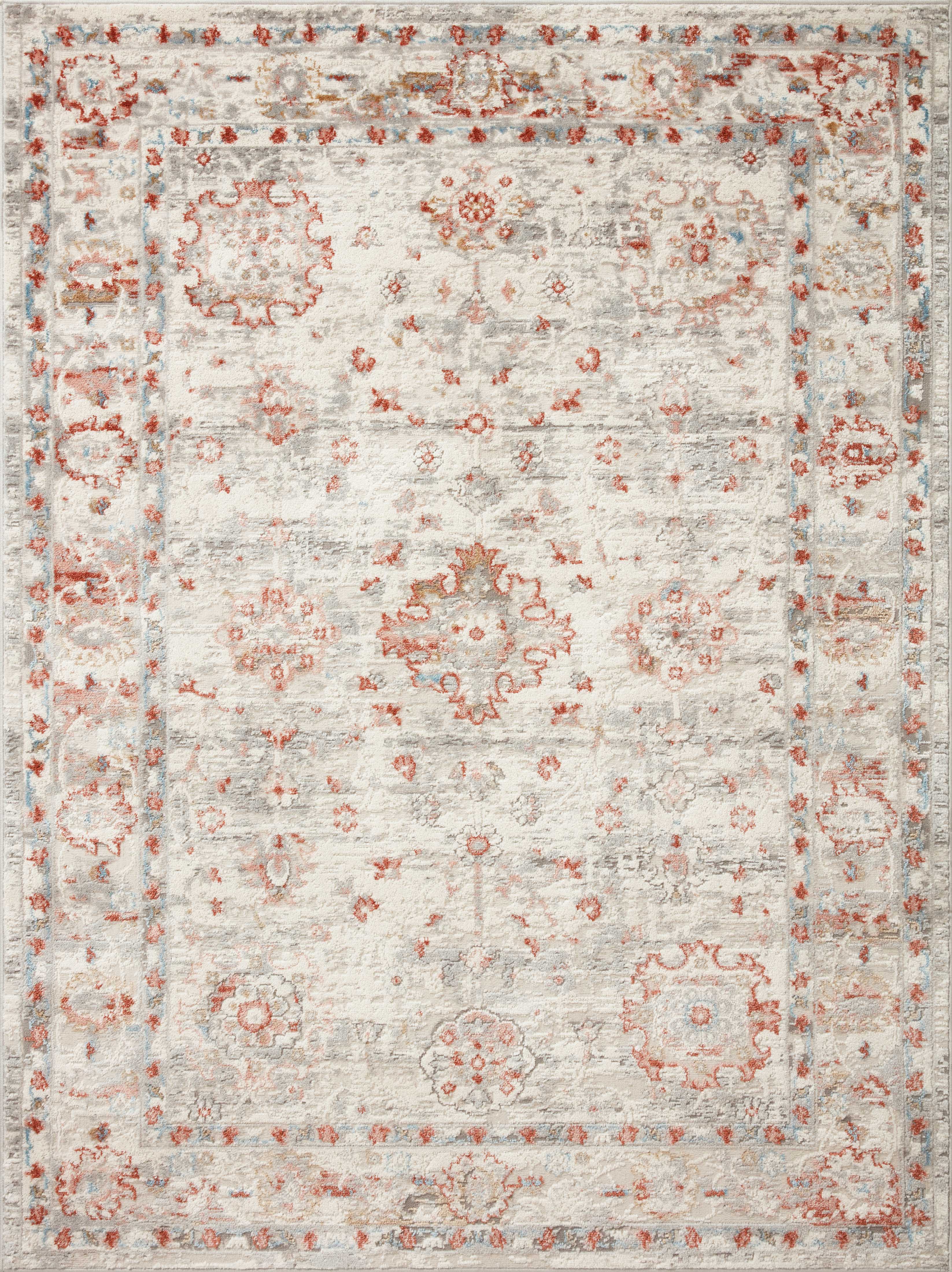 Loloi II Estelle Rug | Ivory / Rust Loloi