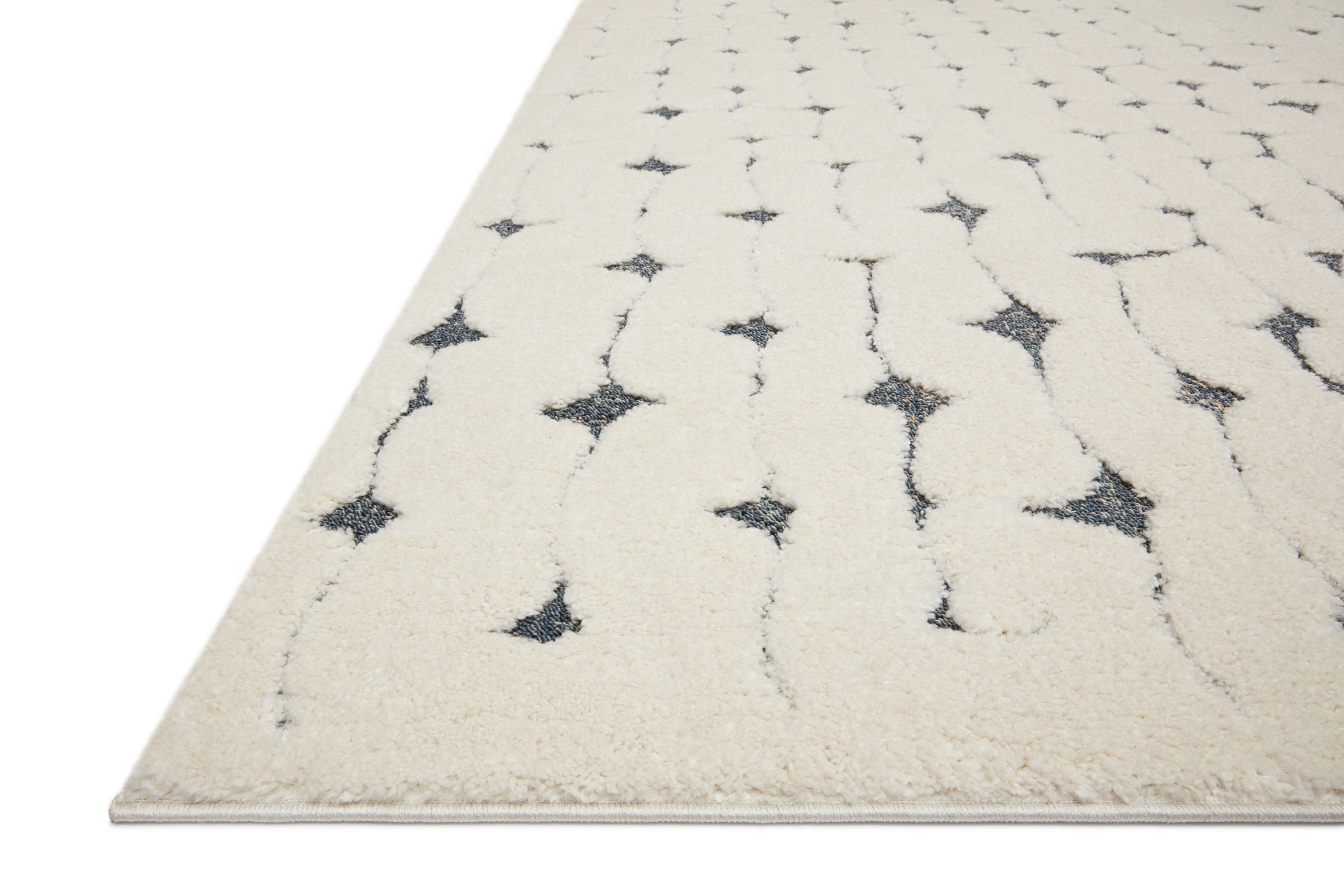 Loloi II Hagen Rug | White / Navy Loloi