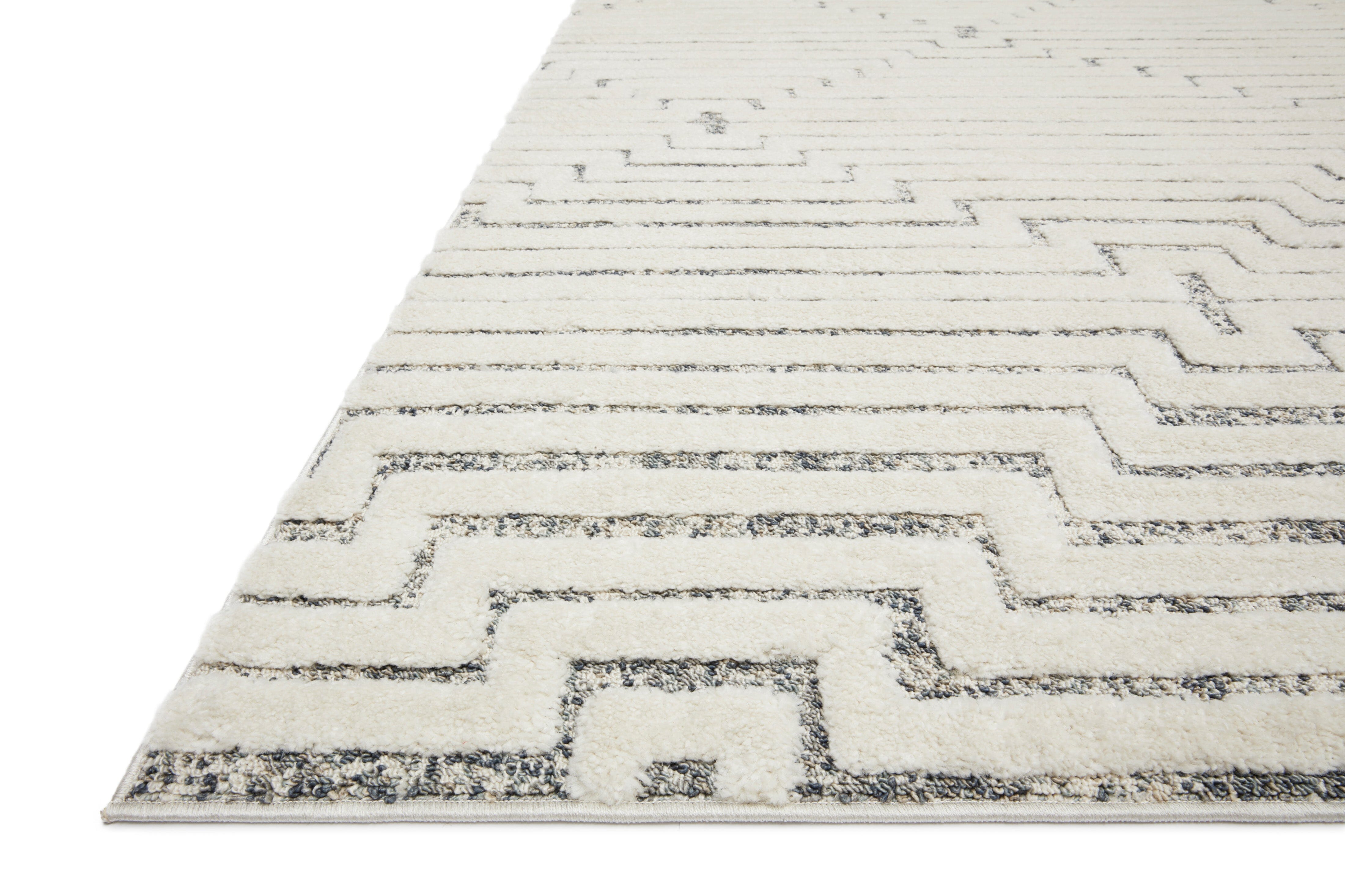 Loloi II Hagen Rug | White / Sky Loloi