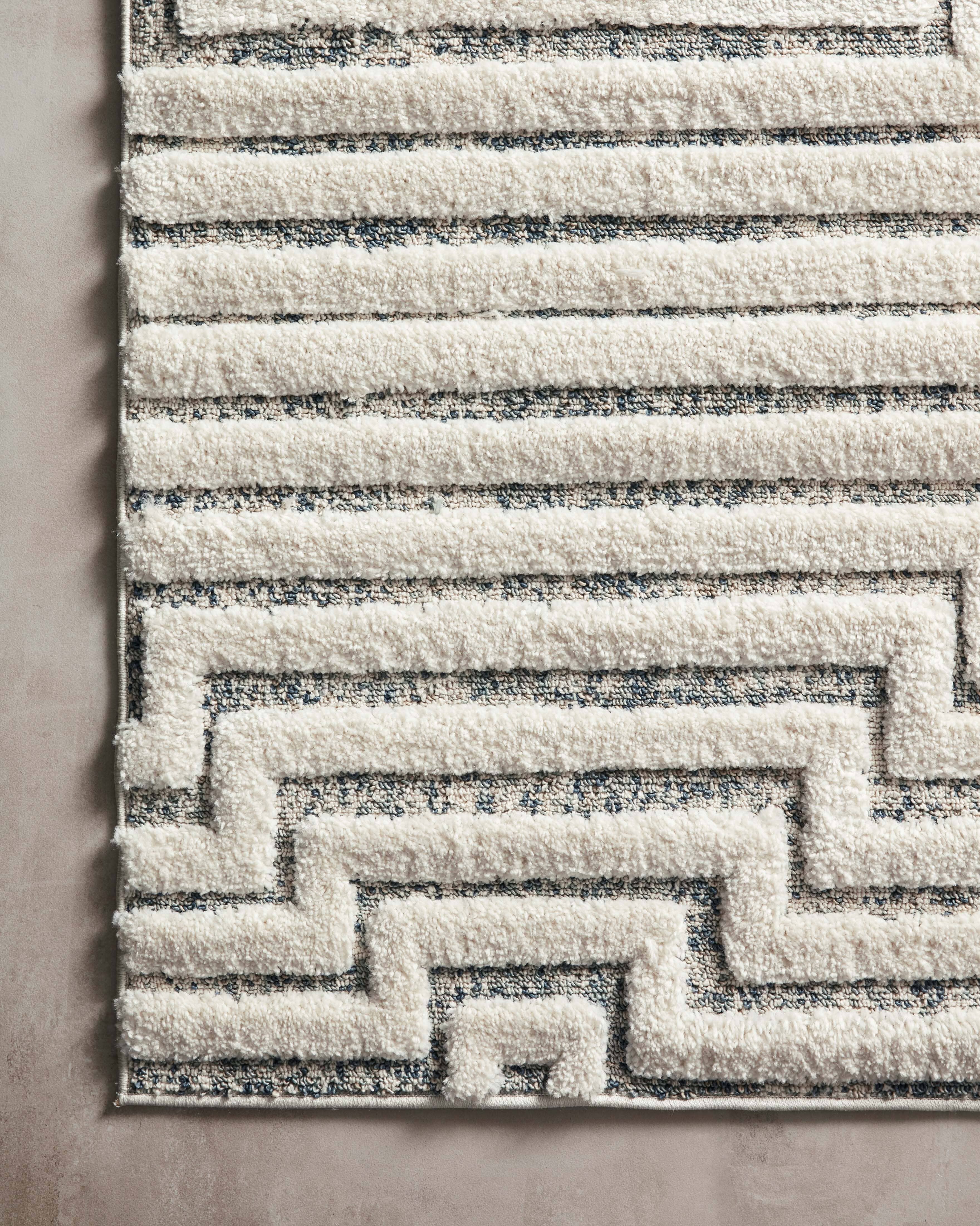 Loloi II Hagen Rug | White / Sky Loloi