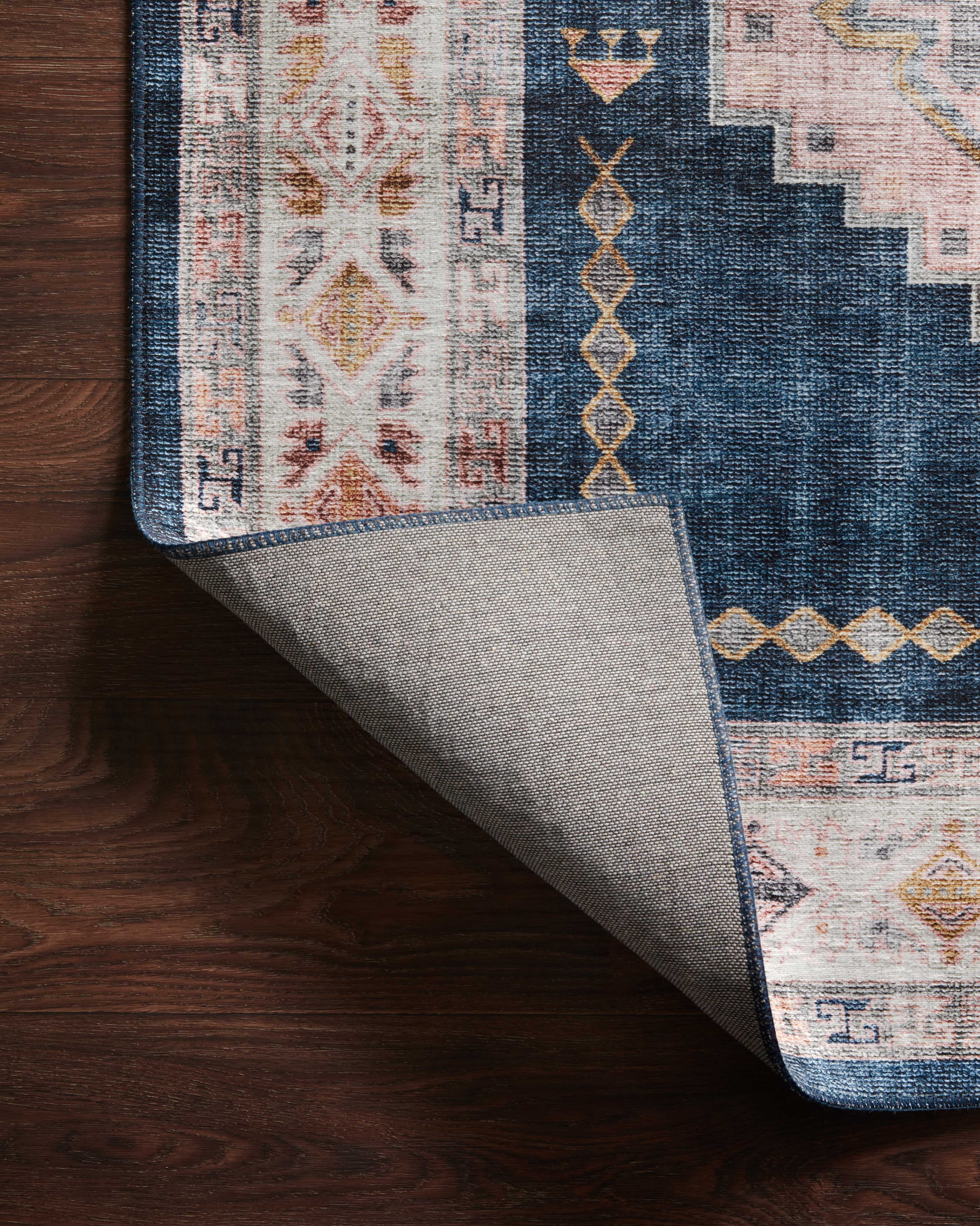 Loloi II Heidi Rug | Denim / Blush Loloi