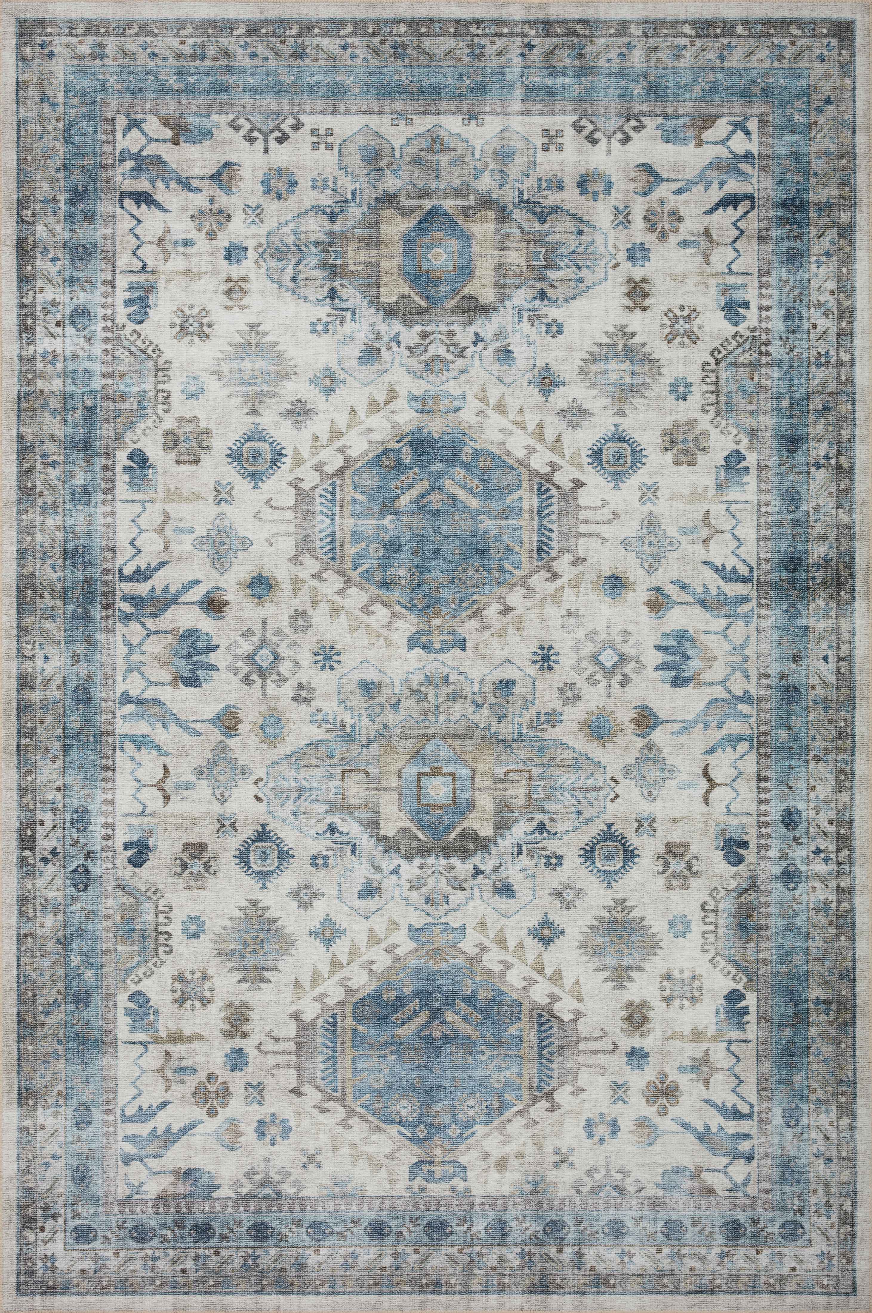 Loloi II Heidi Rug | Ivory / Ocean Loloi