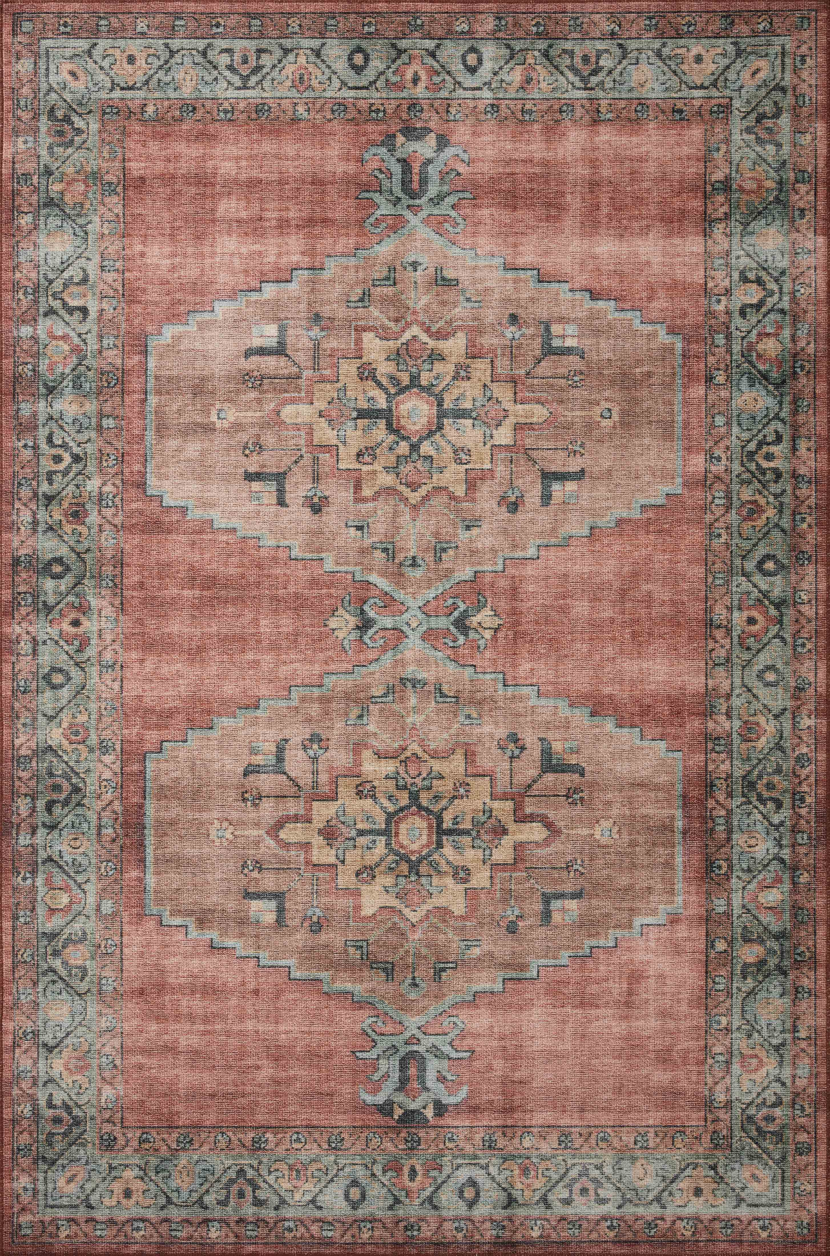 Loloi II Heidi Rug | Spice / Aqua Loloi