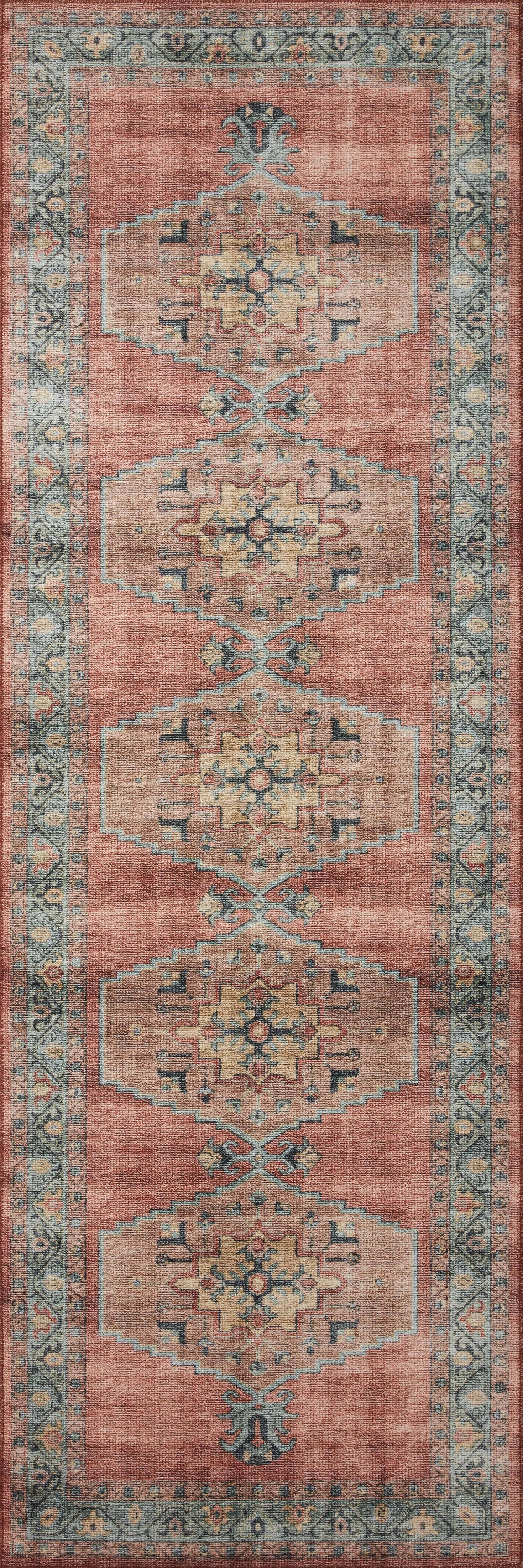 Loloi II Heidi Rug | Spice / Aqua Loloi