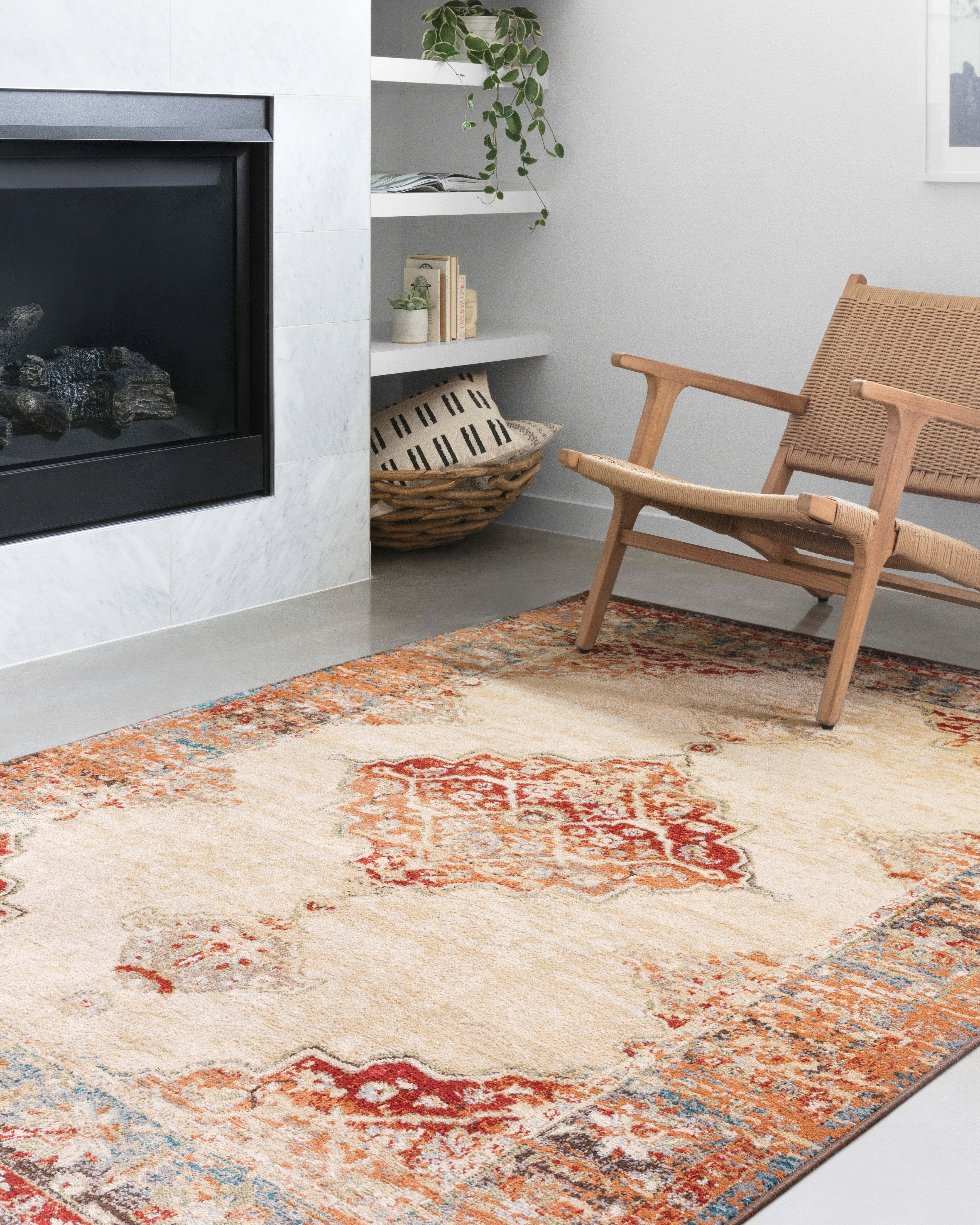 Loloi II Isadora Rug | Ant. Ivory / Sunset Loloi