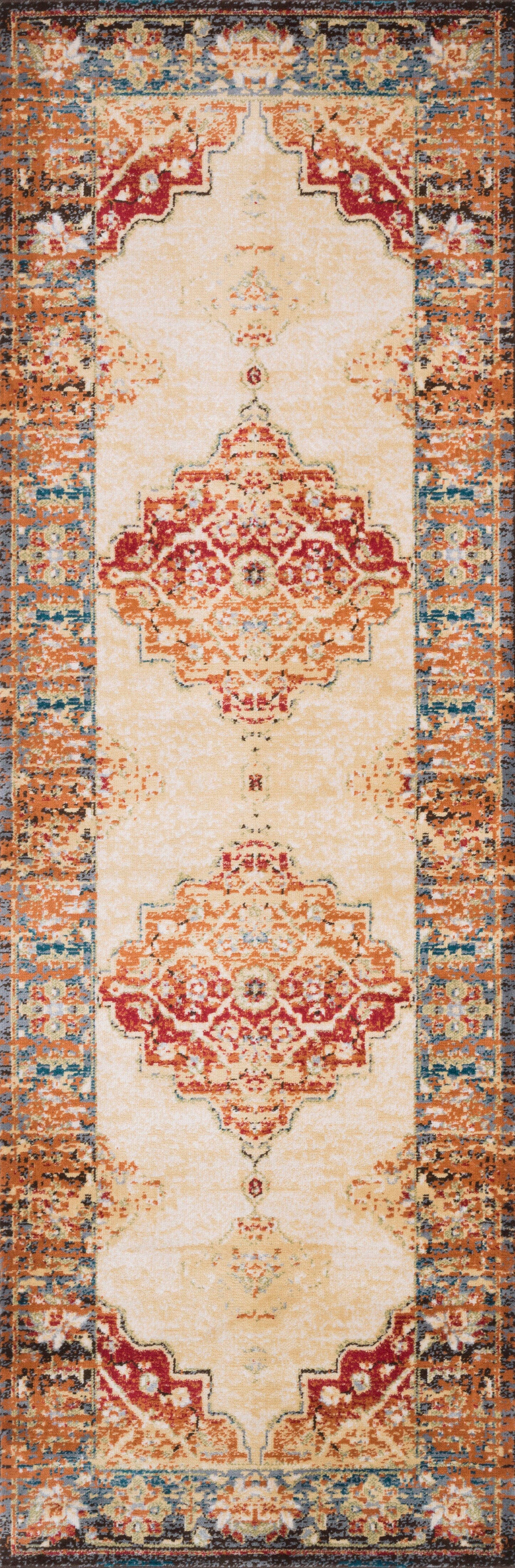 Loloi II Isadora Rug | Ant. Ivory / Sunset Loloi