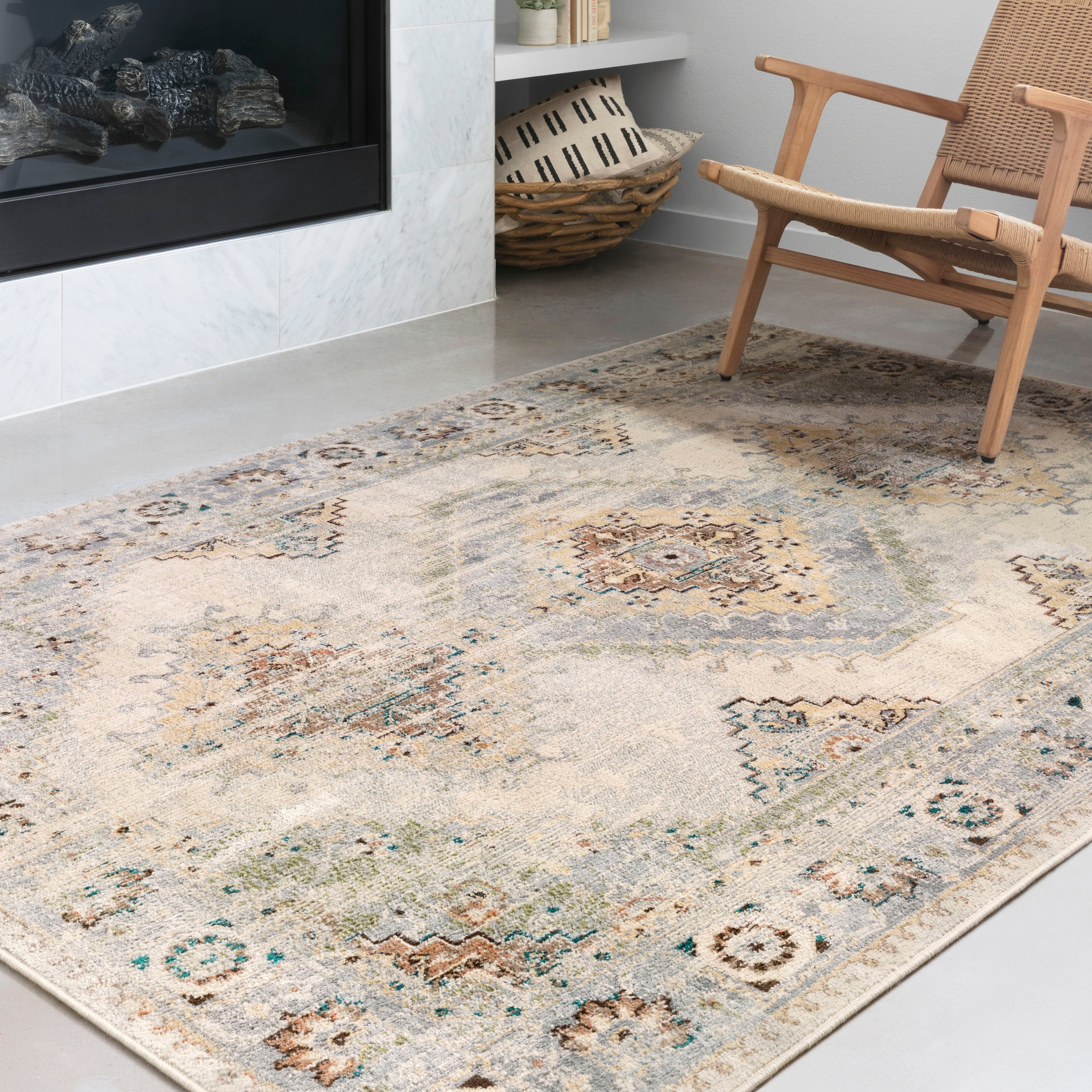 Loloi II Isadora Rug | Oatmeal / Silver Loloi