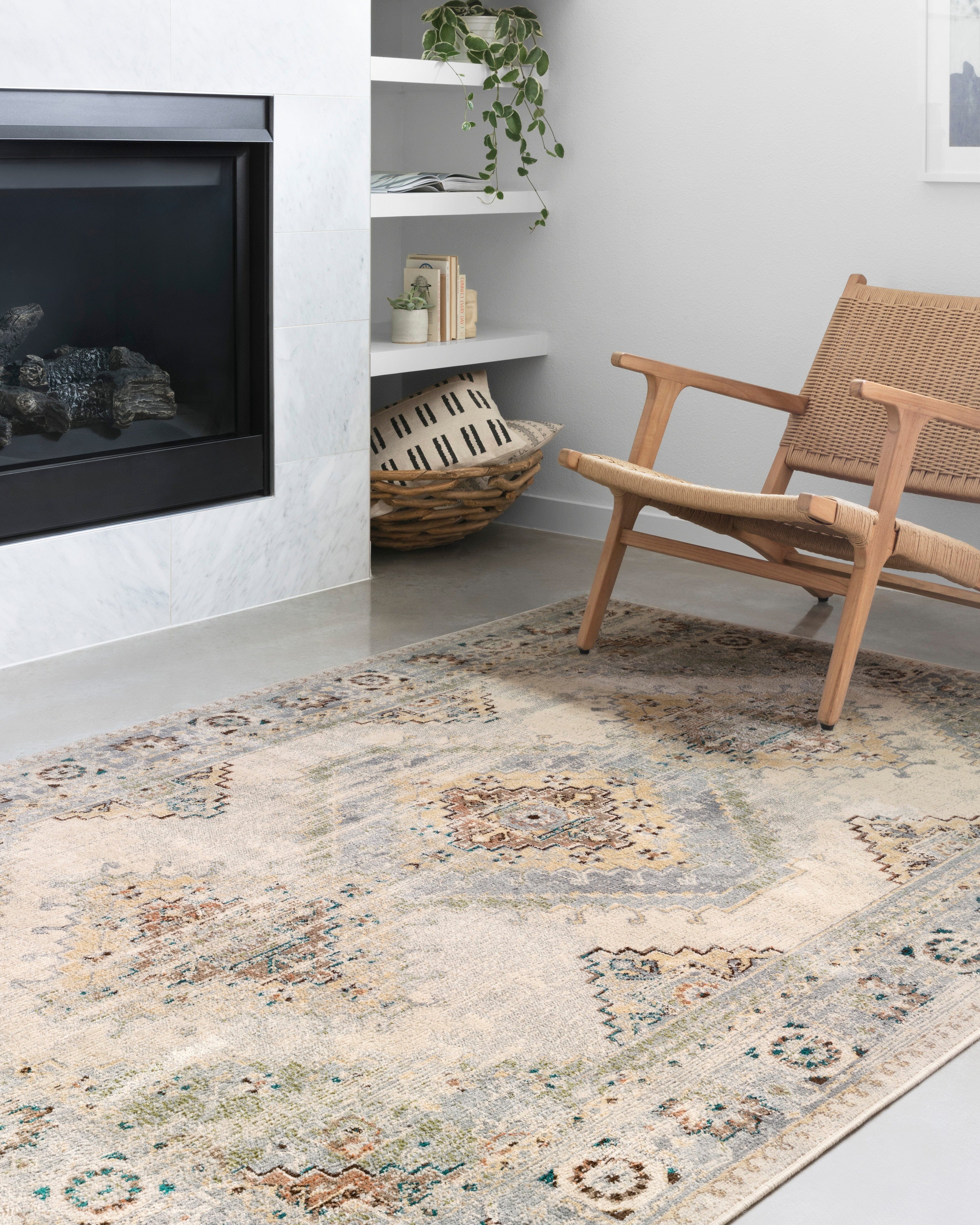 Loloi II Isadora Rug | Oatmeal / Silver Loloi