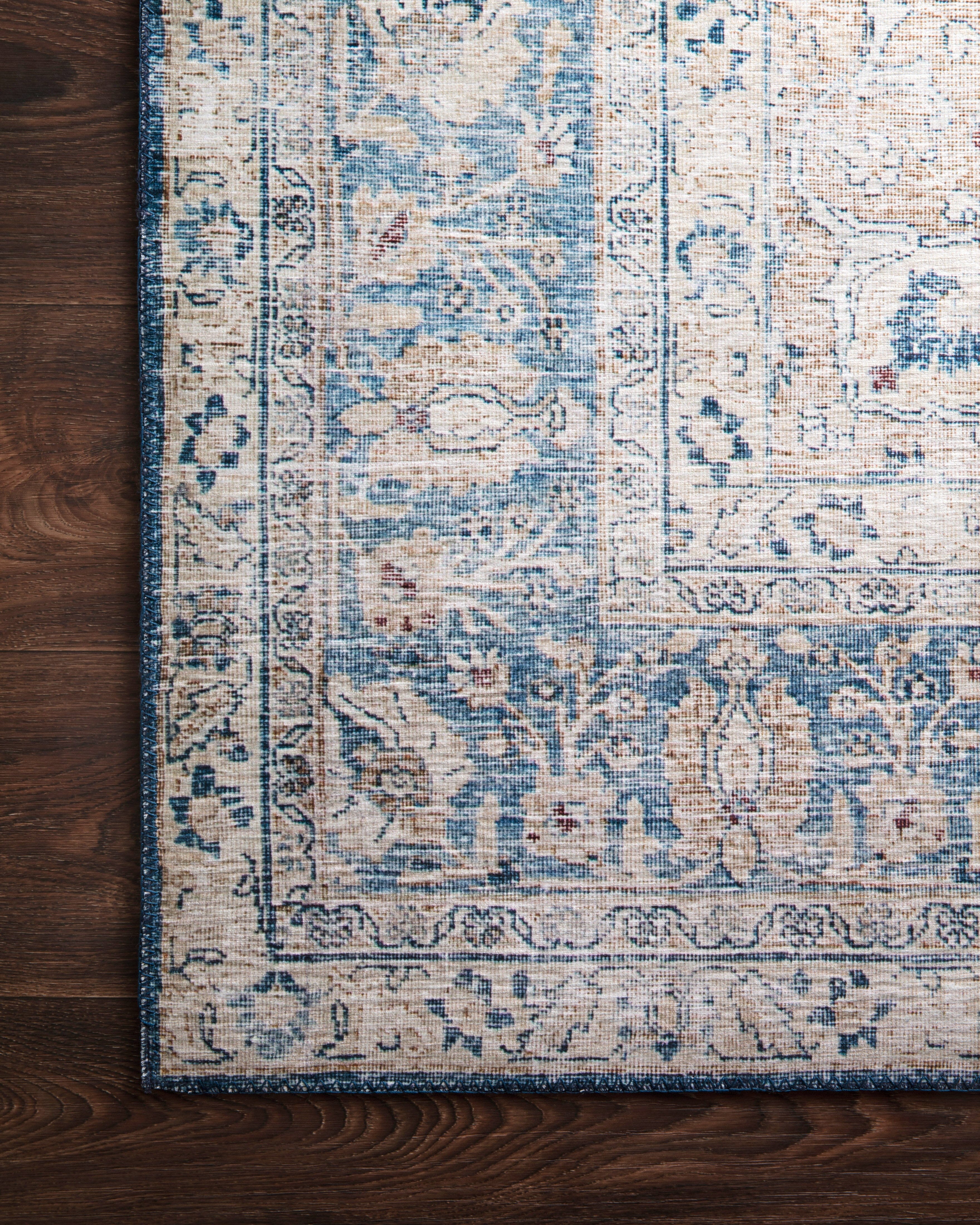 Loloi II Layla Rug | Blue / Tangerine Loloi