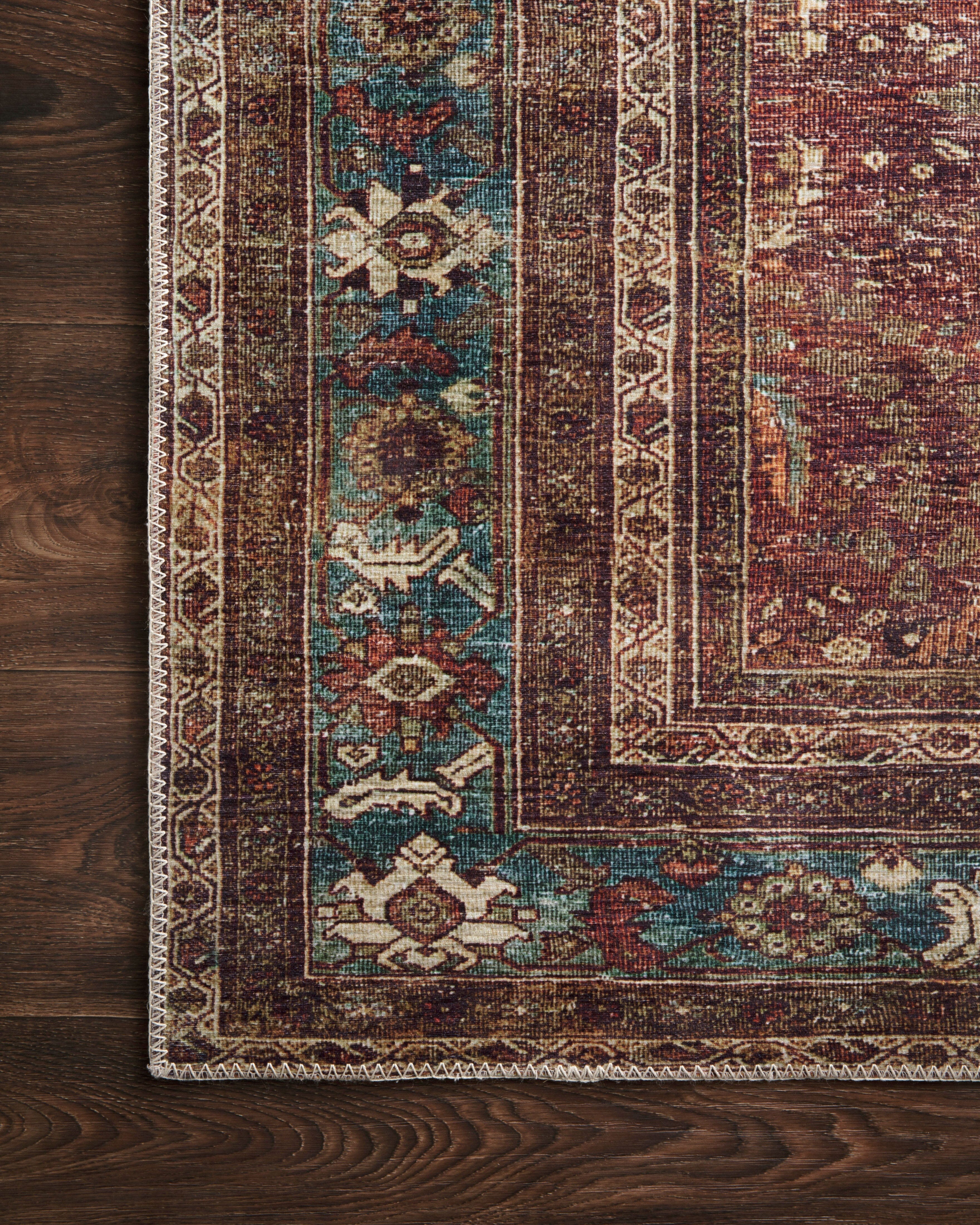 Loloi II Layla Rug | Brick / Blue Loloi