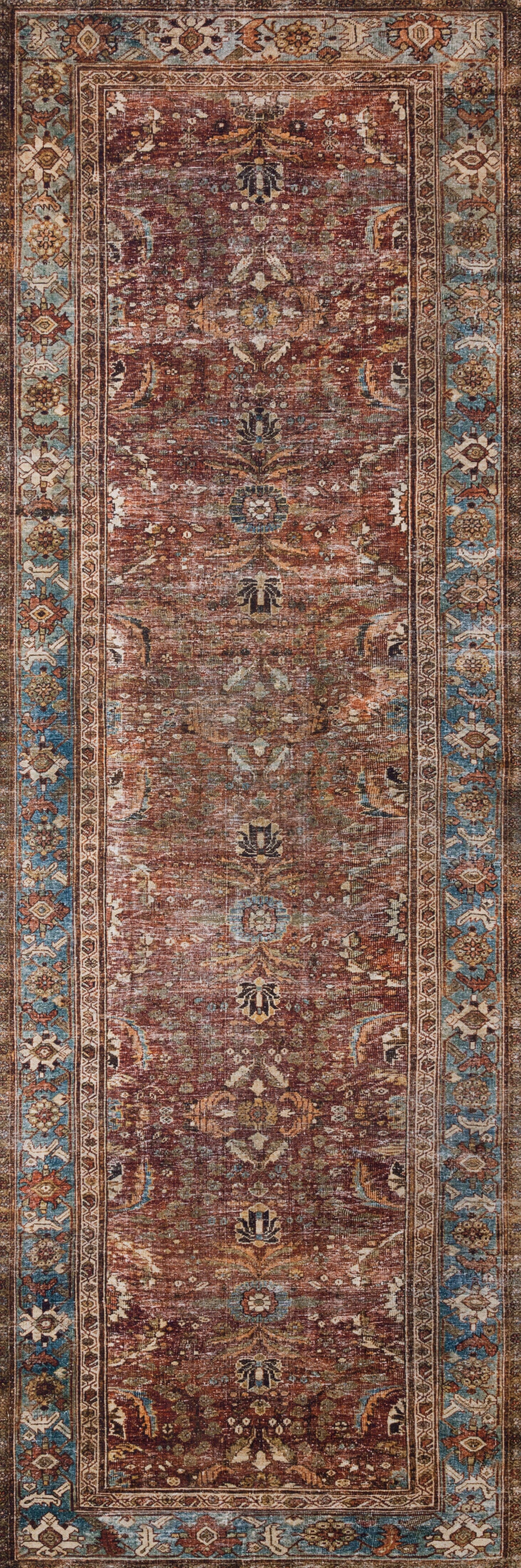 Loloi II Layla Rug | Brick / Blue Loloi