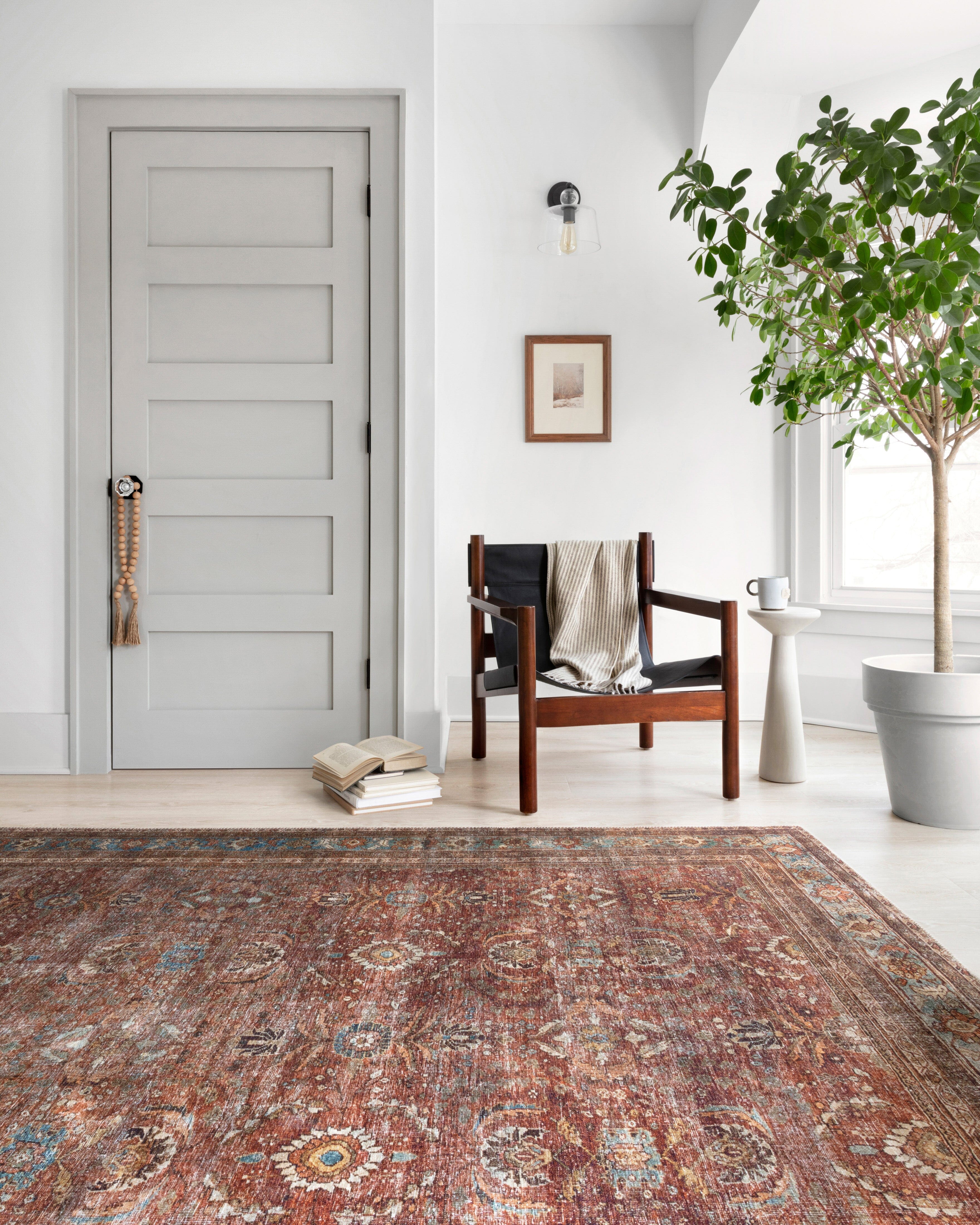 Loloi II Layla Rug | Brick / Blue Loloi