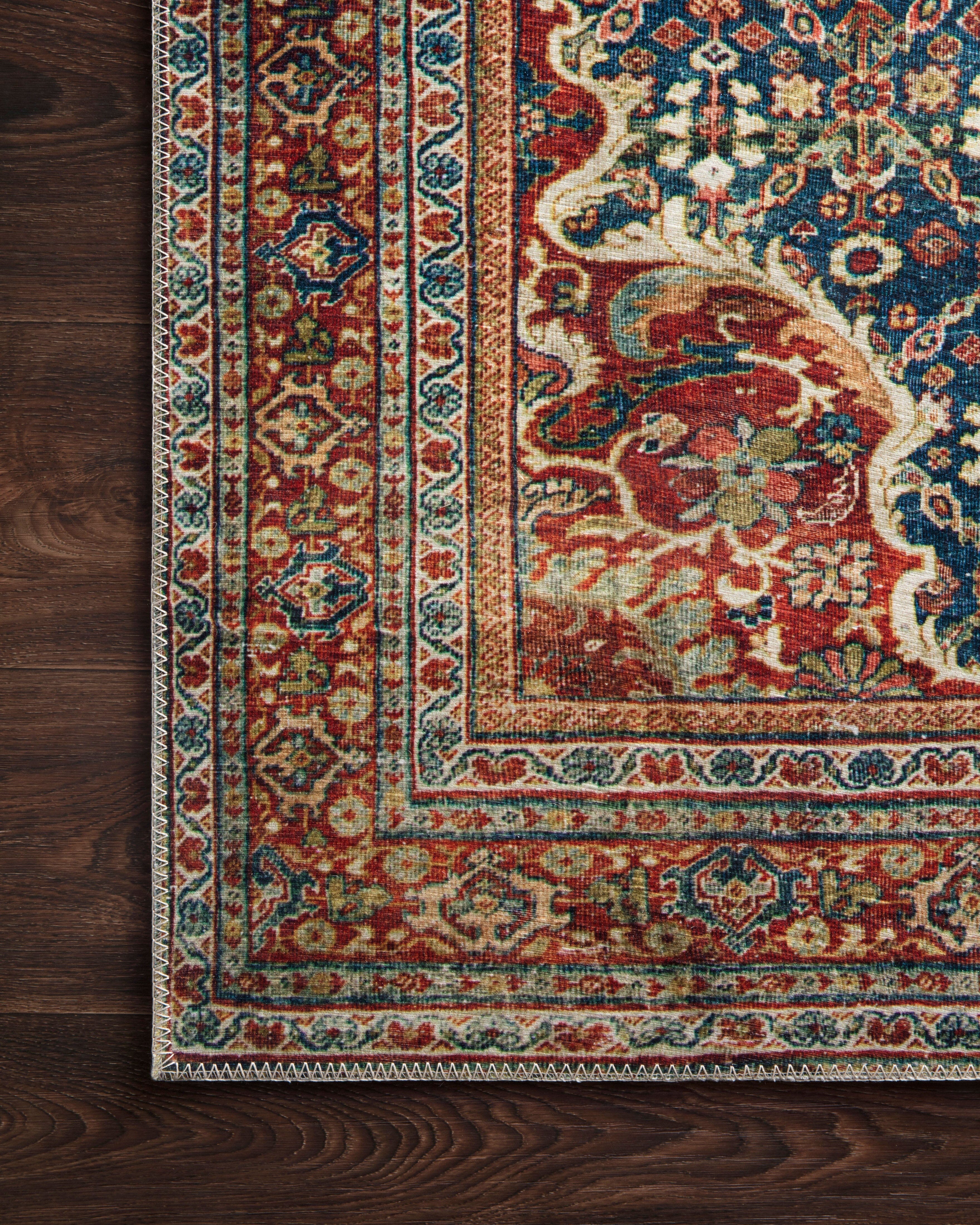 Loloi II Layla Rug | Cobalt Blue / Spice Loloi